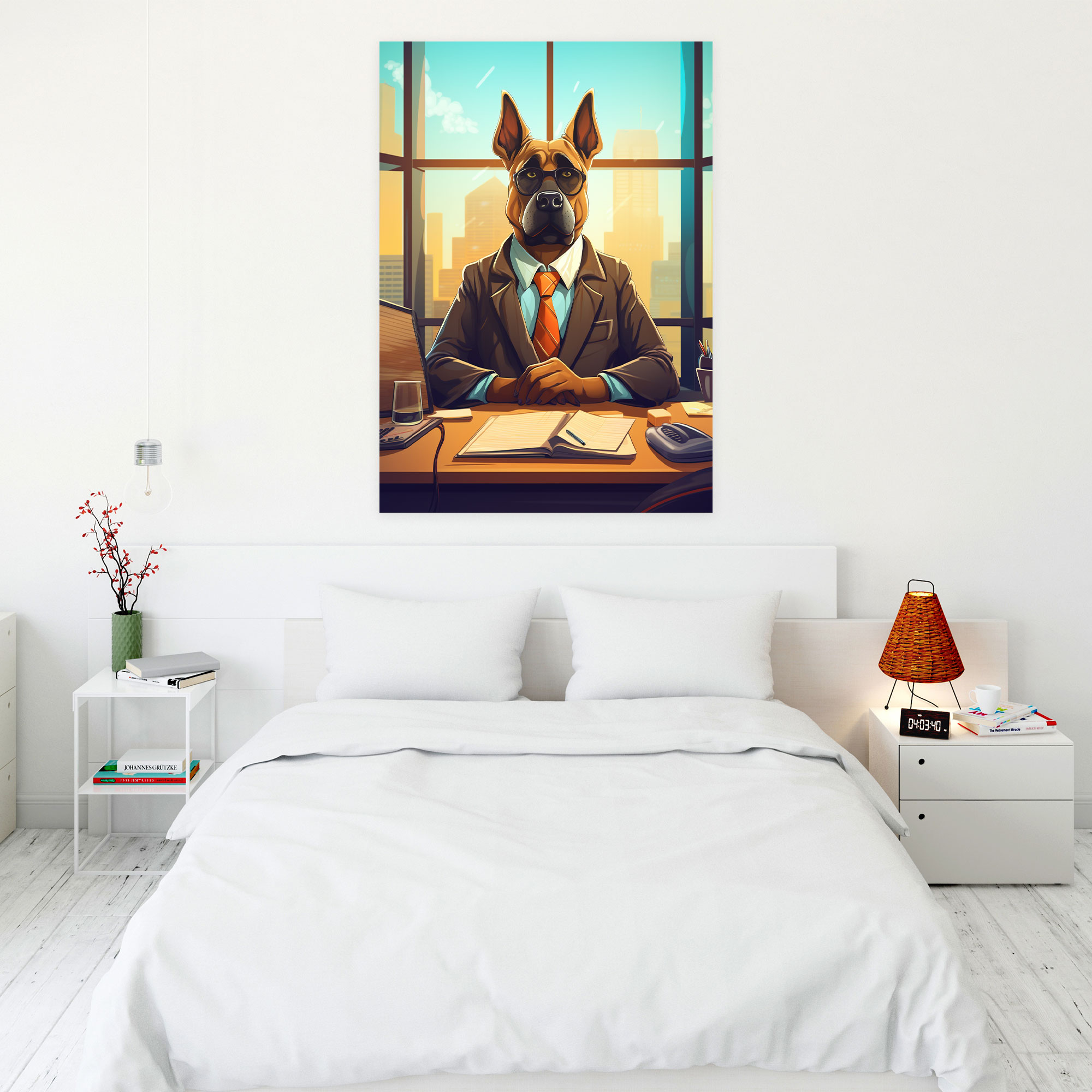 Animals Dressed Like Humans Canvas Print - Animals Dressed Like Humans, Canvas Print, Cartoon Dog, Animals Dressed Like Humans