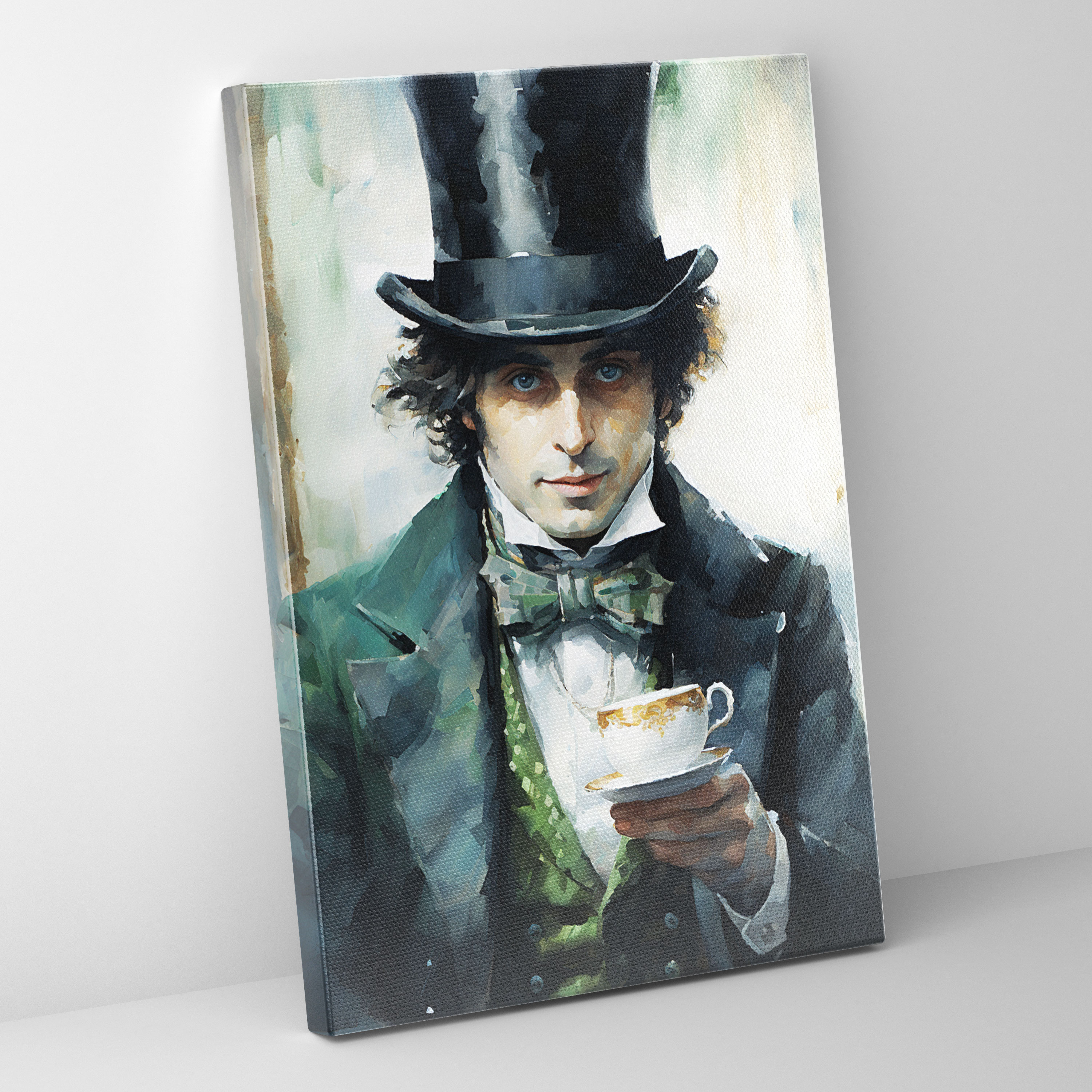 Animals Dressed Like Humans Wall Art - Animals Dressed Like Humans, Cozy Room, Wall Art, Canvas Print