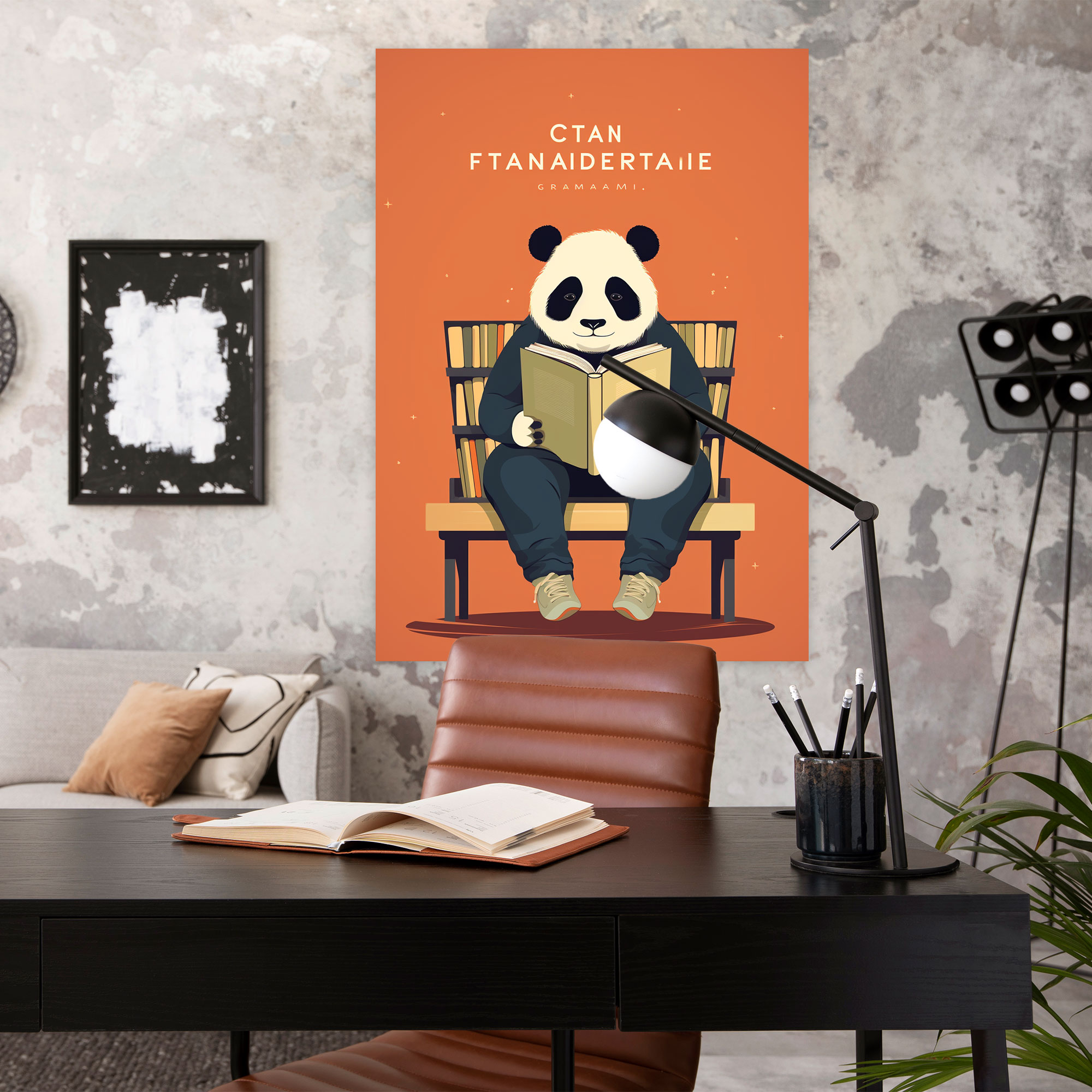 Animals Dressed Like Humans Wall Art - Animals Dressed Like Humans, Canvas Wall Art, Canvas, Panda