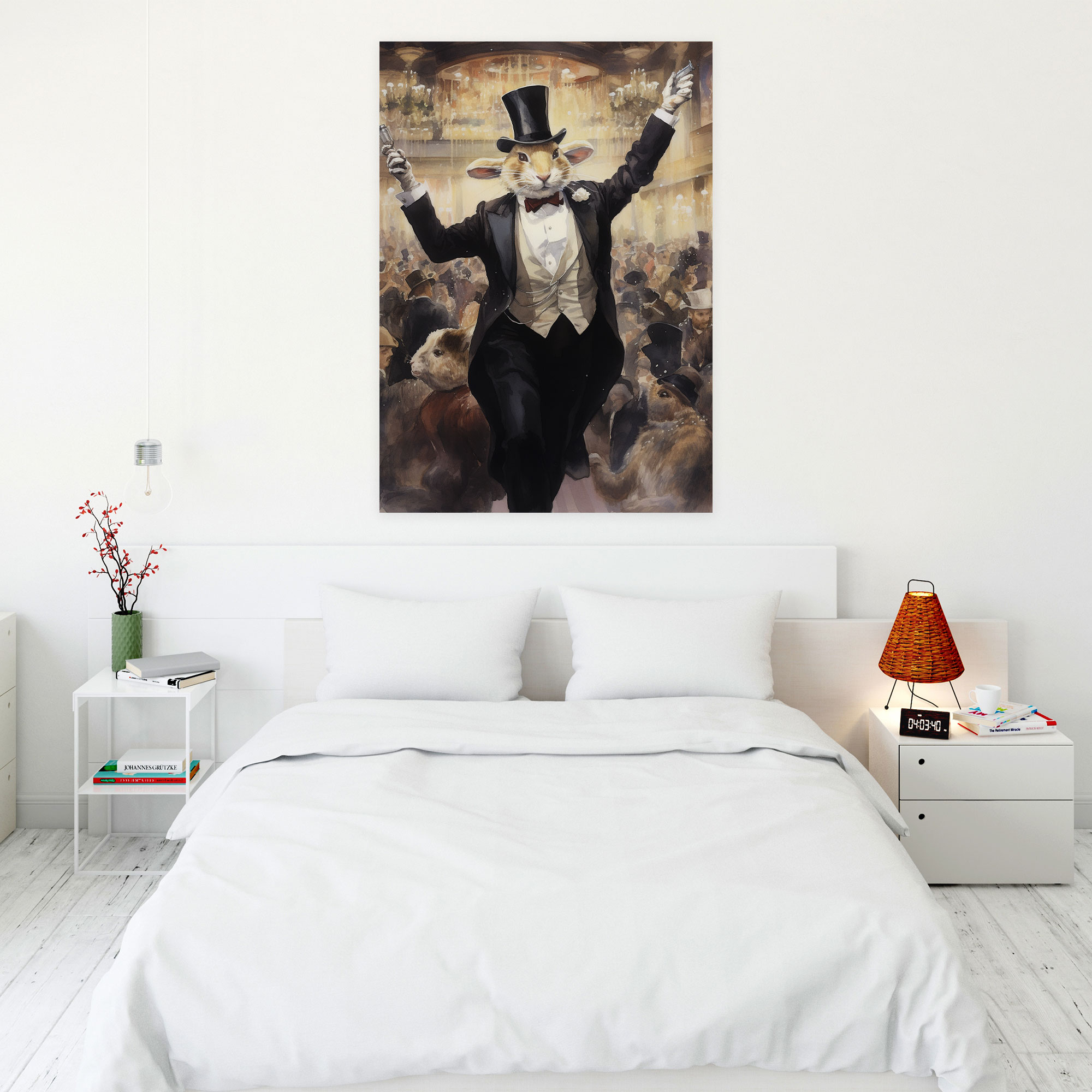 Animals Dressed Like Humans Canvas Print - Animals Dressed Like Humans, Home Decoration, Wall Art, Wall Decoration