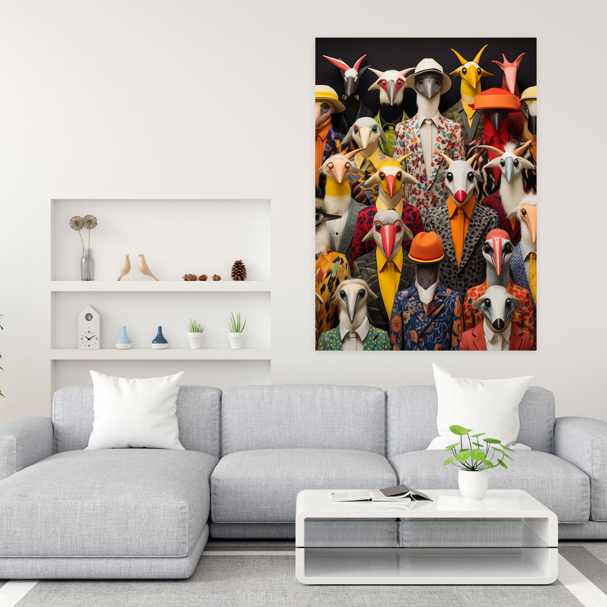 Animals Dressed Like Humans Wall Art - Animals Dressed Like Humans, Cultural Outfits, Home Decoration, Animals Dressed Like Humans