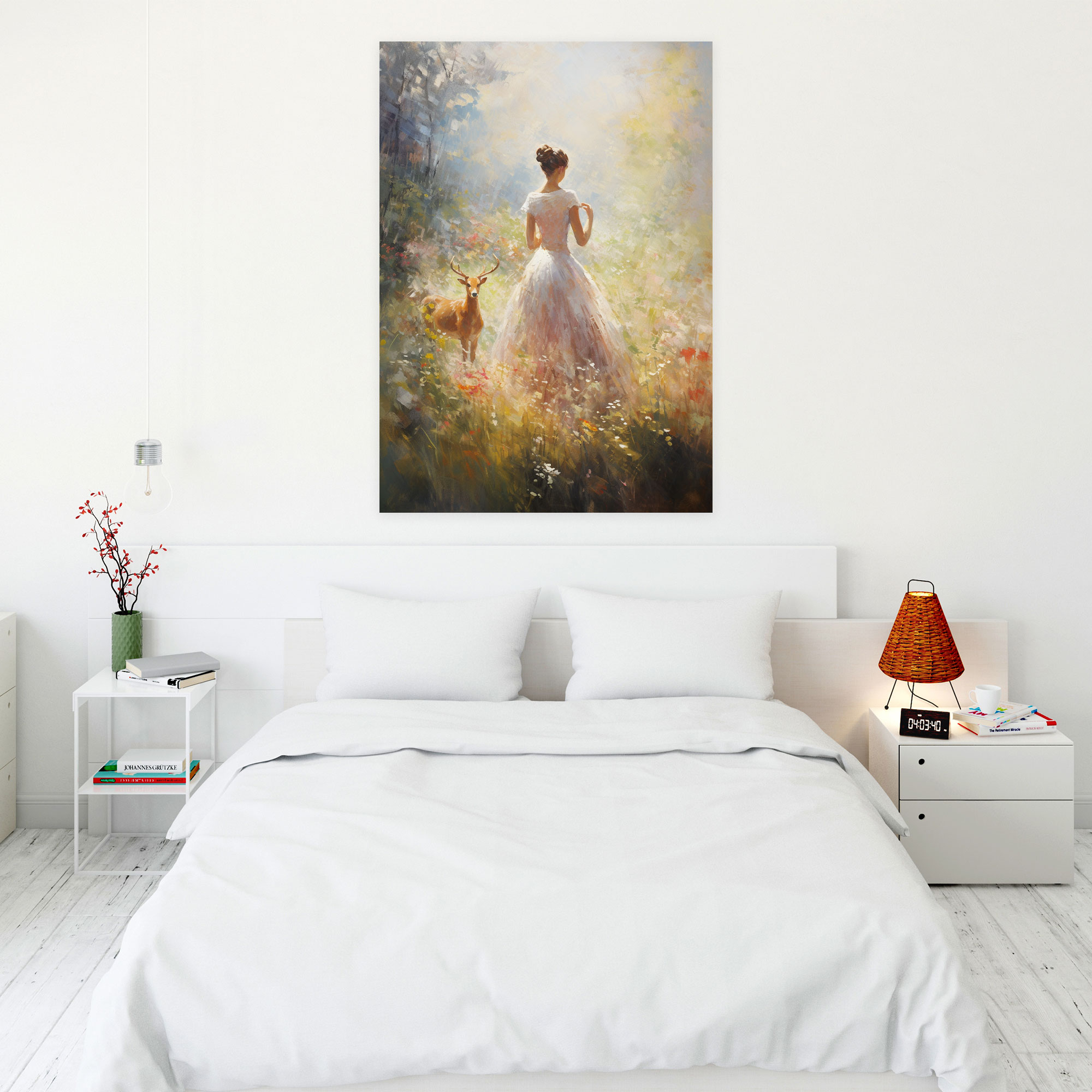 Animals Dressed Like Humans Wall Art - Animals Dressed Like Humans, Deer In Dress, Animals Dressed Like Humans, Impressionist Artwork