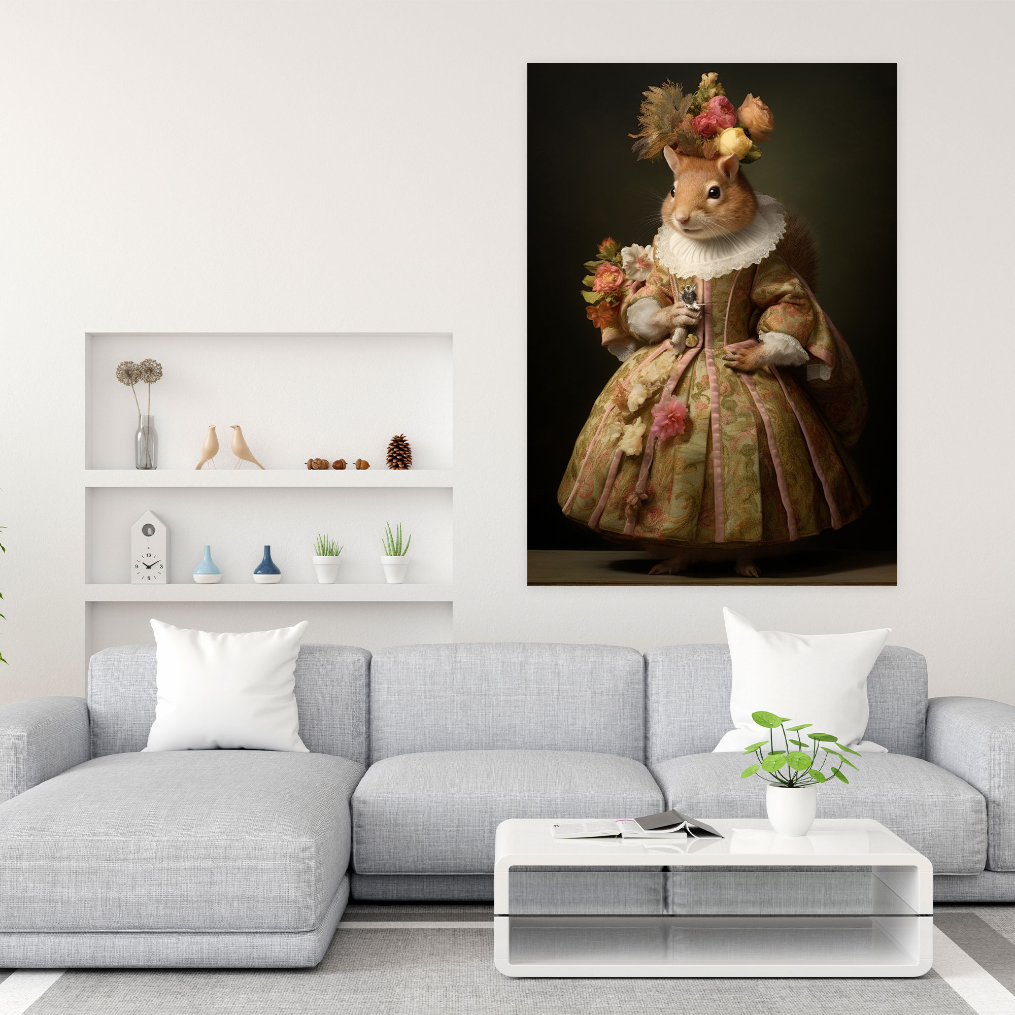 Animals Dressed Like Humans Canvas Print - Animals Dressed Like Humans, Canvas Print, Canvas Wall Art, Animals Dressed Like Humans