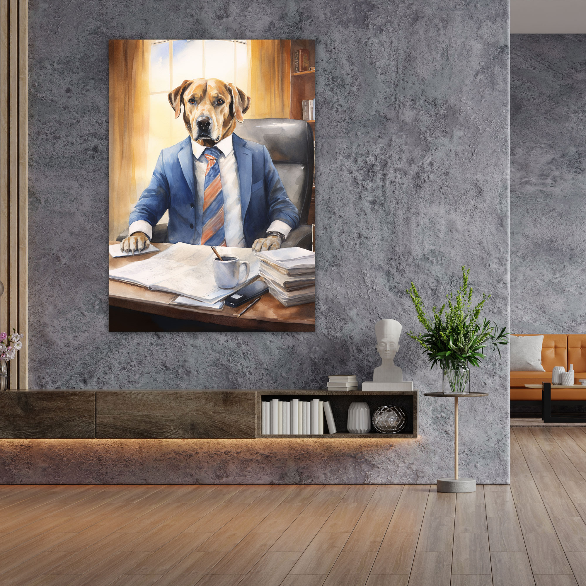 Animals Dressed Like Humans Canvas Print - Animals Dressed Like Humans, Home Decoration, Canvas Wall Art, Wall Art