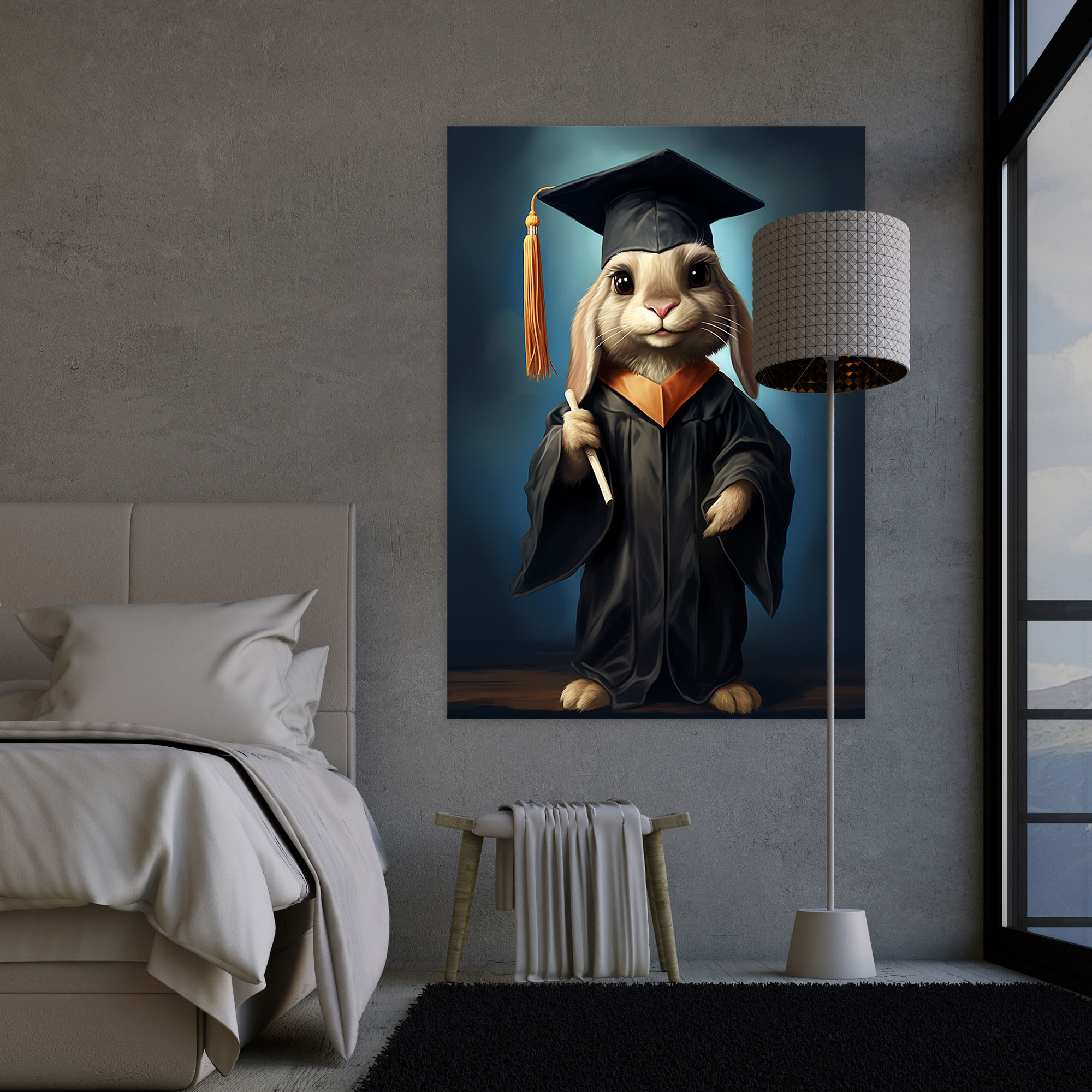 Animals Dressed Like Humans Canvas Print - Animals Dressed Like Humans, Wall Art, Wall Decoration, Cartoon-Style Painting