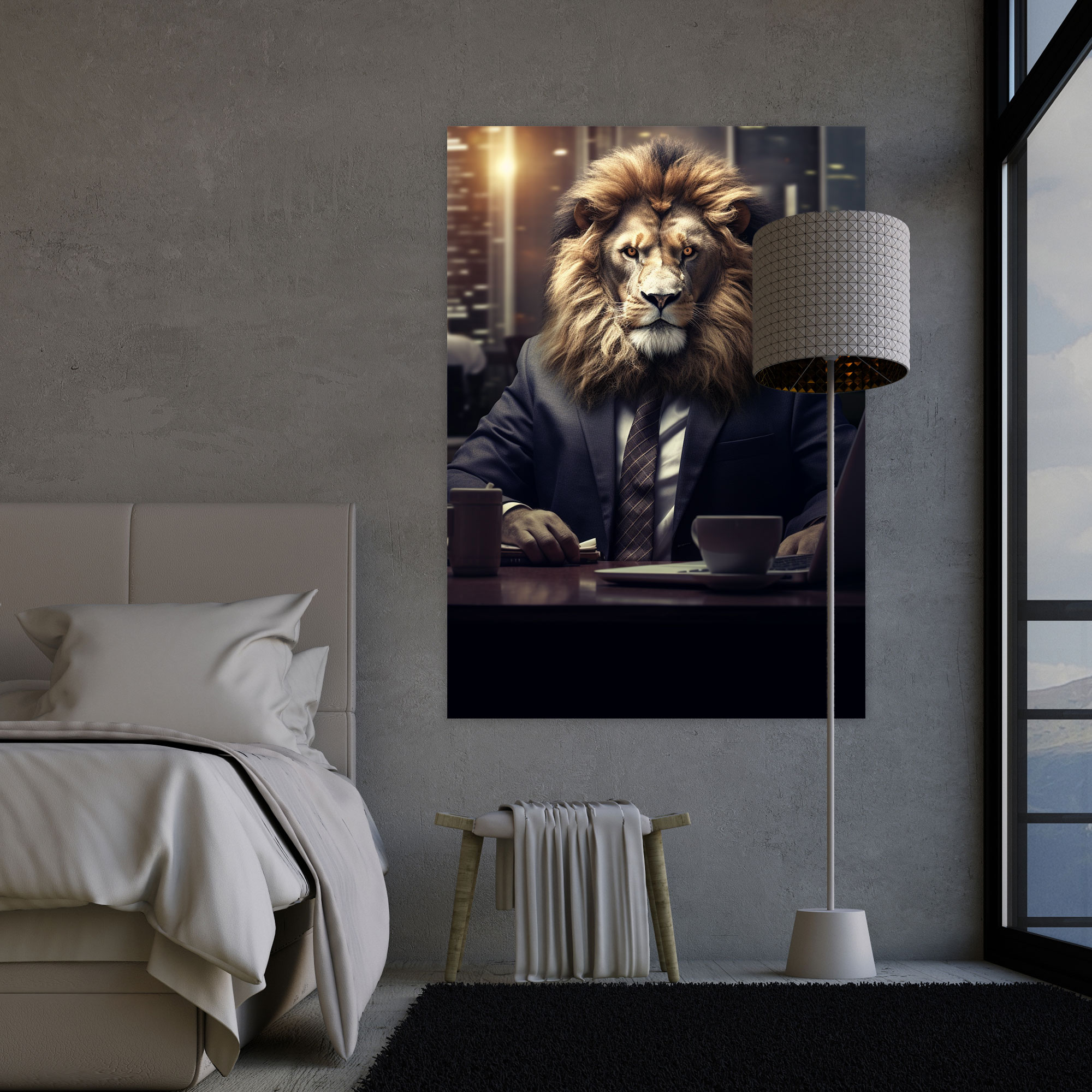 Animals Dressed Like Humans Wall Art - Animals Dressed Like Humans, Animals Dressed Like Humans, Modern Digital Artwork, Canvas Print