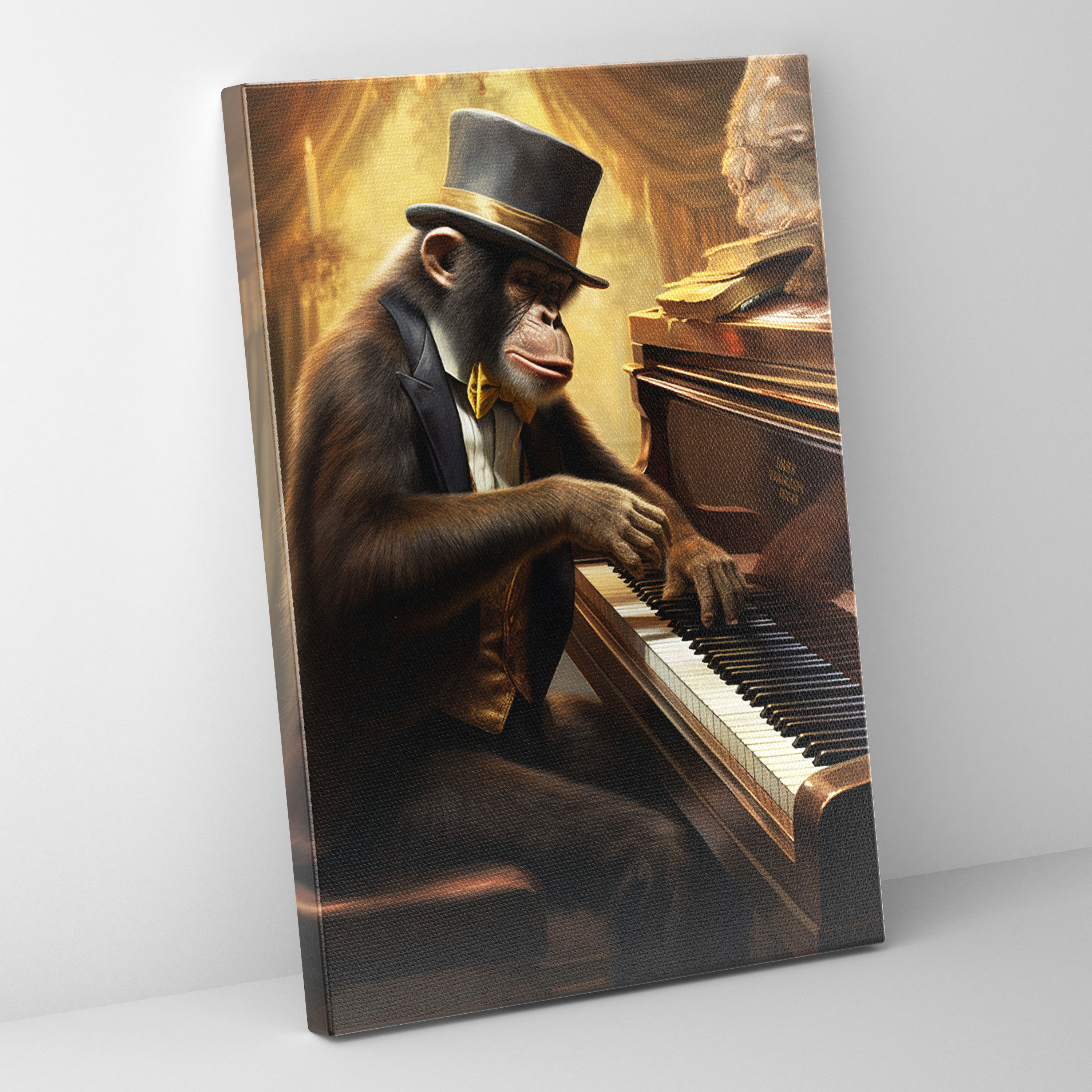 Animals Dressed Like Humans Canvas Print - Animals Dressed Like Humans, Home Decoration, Vintage-Style Painting, Wall Art