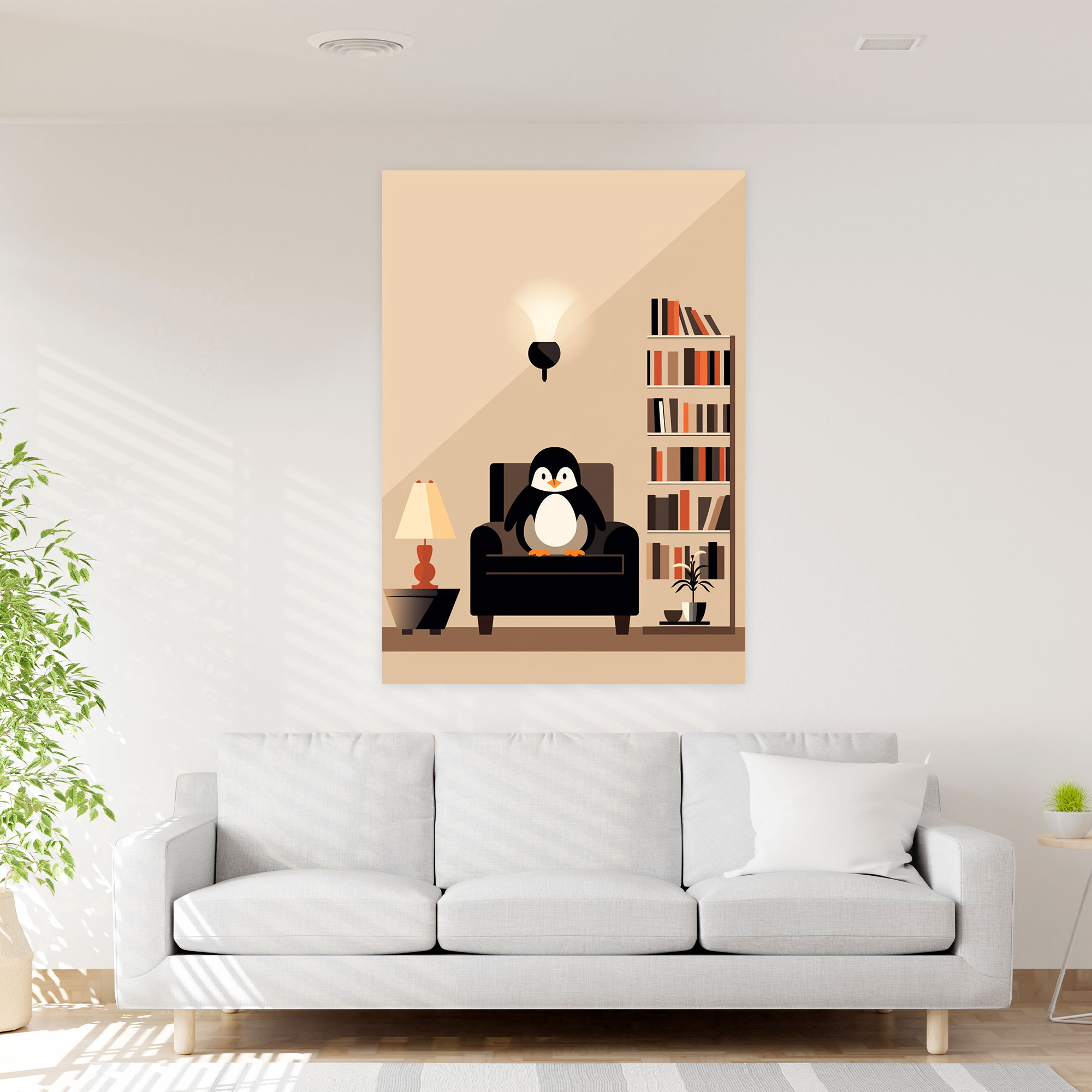 Animals Dressed Like Humans Canvas Print - Animals Dressed Like Humans, Canvas Print, Minimalist Illustration, Canvas