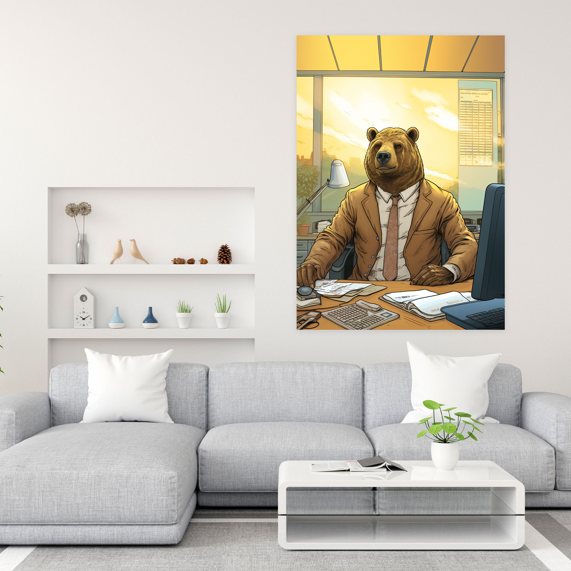 Animals Dressed Like Humans Wall Art - Animals Dressed Like Humans, Canvas Print, Home Decoration, Animals Dressed Like Humans