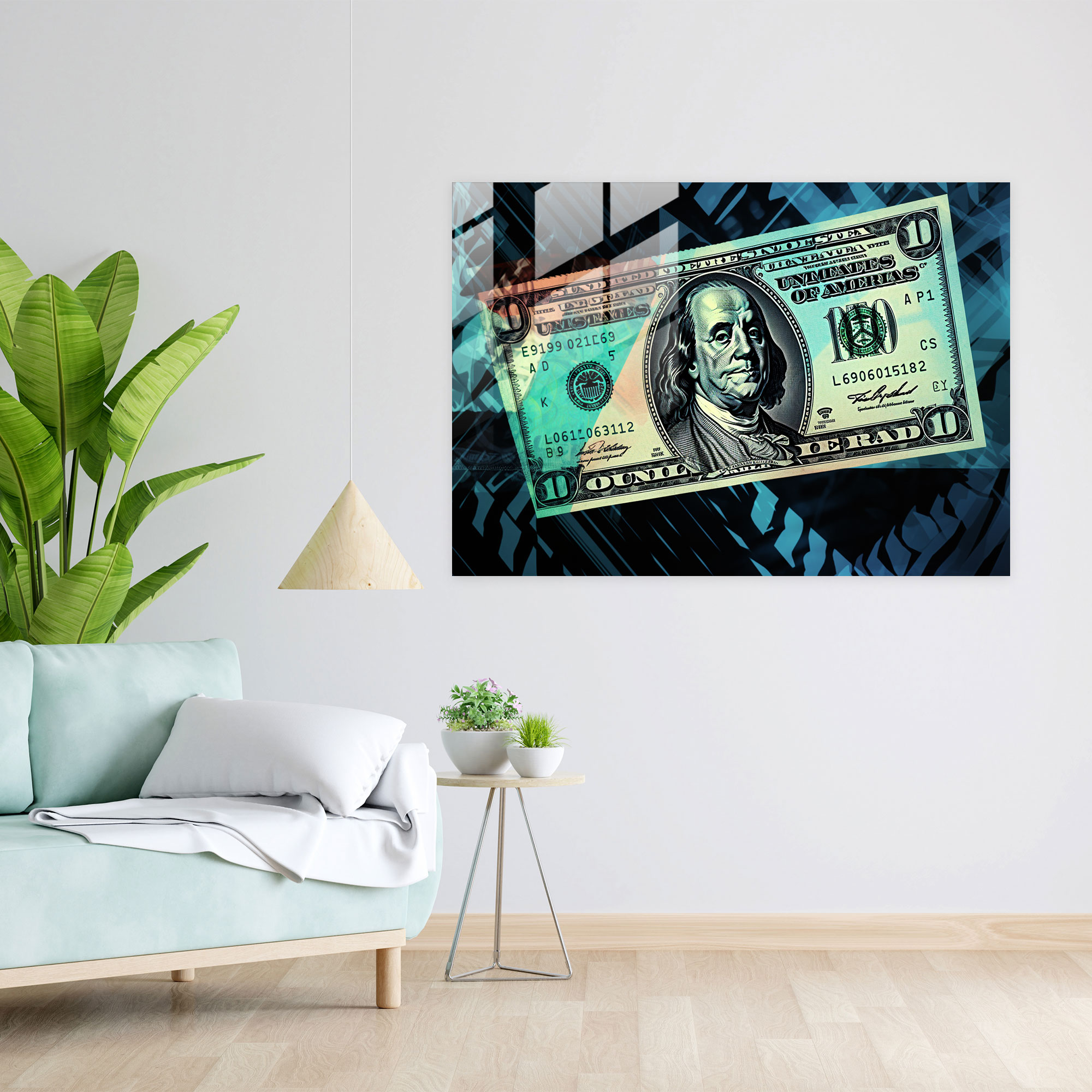 American Dollar Wall Decoration - American Express, Focal Point, Angles, American Dollar