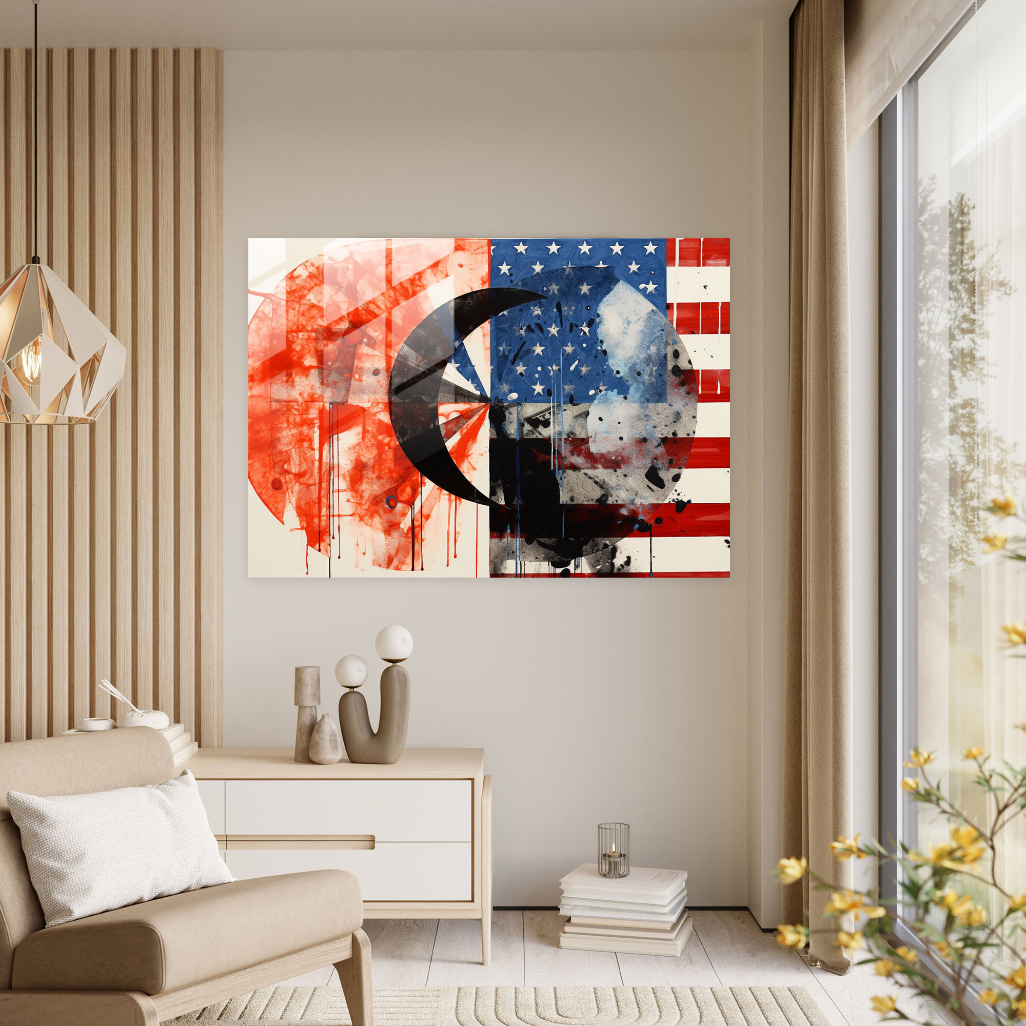 American Dollar Wall Decoration - American Express, Wall Decoration, Patriotism, Home Decoration