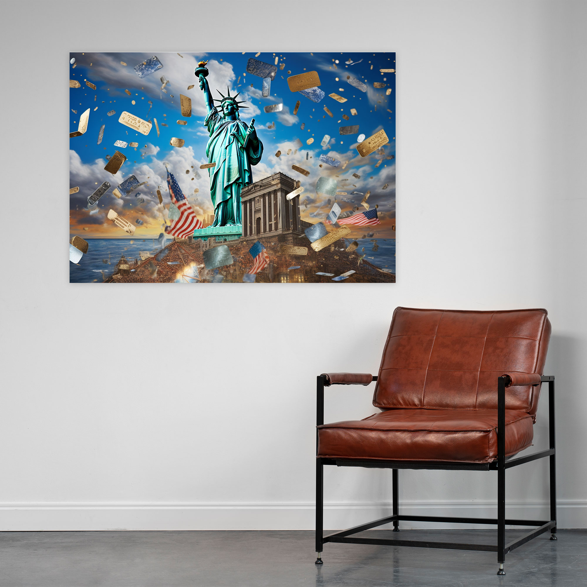 American Express Card Wall Decoration - American Express, Home Decoration, Canvas Wall Art, United States