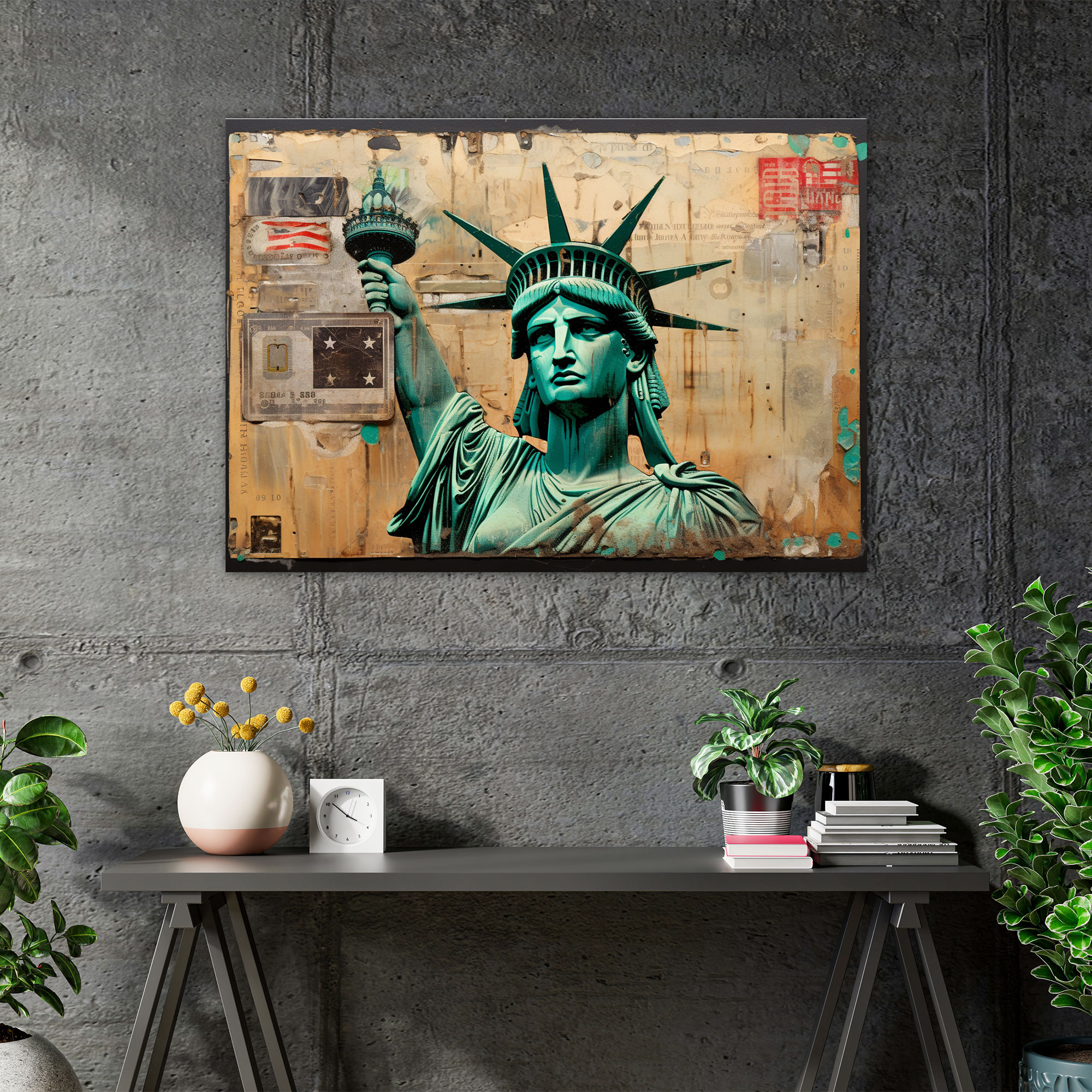 American Express Kartı Kanvas Tablo Baskı - Duvar Süslemesi