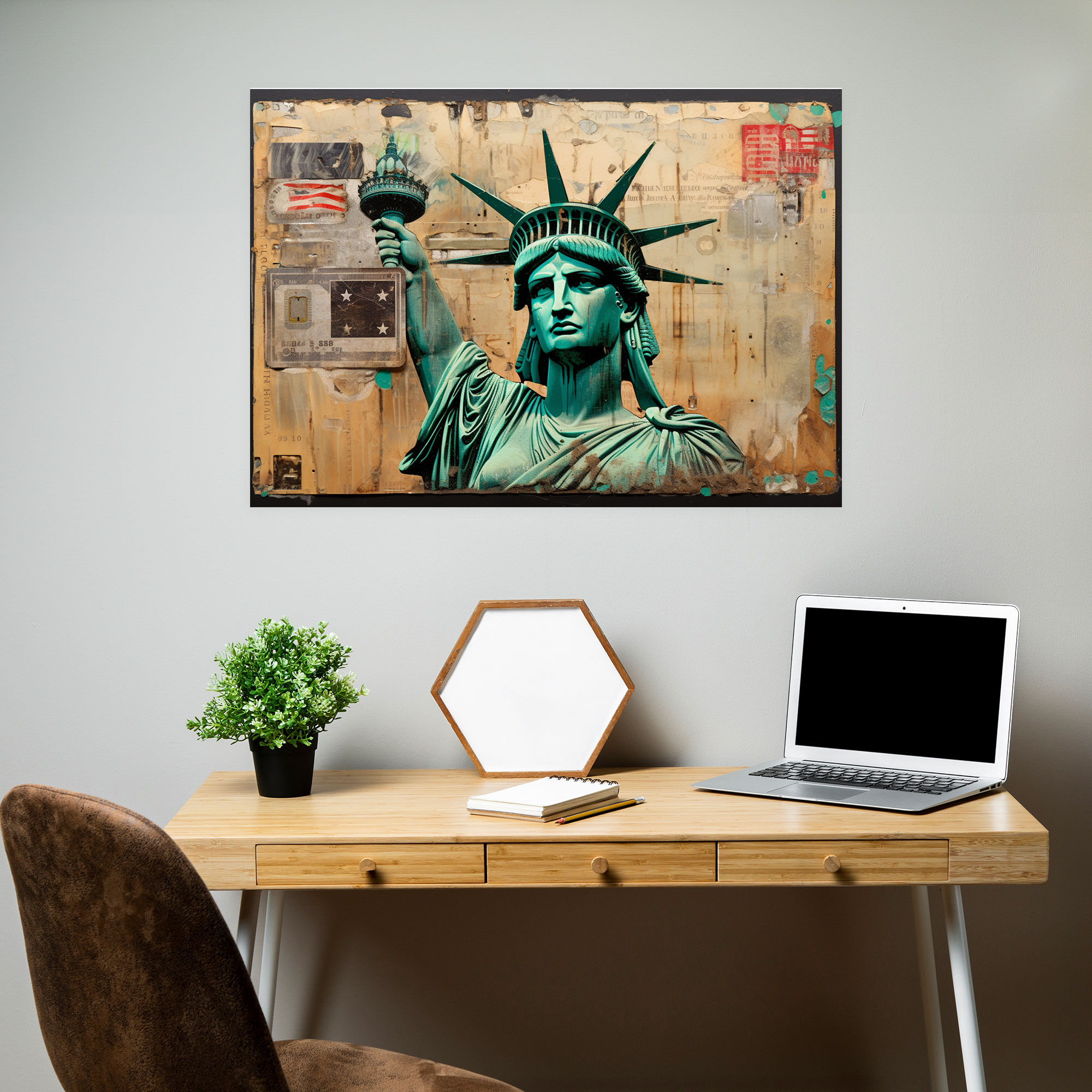 American Express Kartı Kanvas Tablo Baskı - Duvar Süslemesi