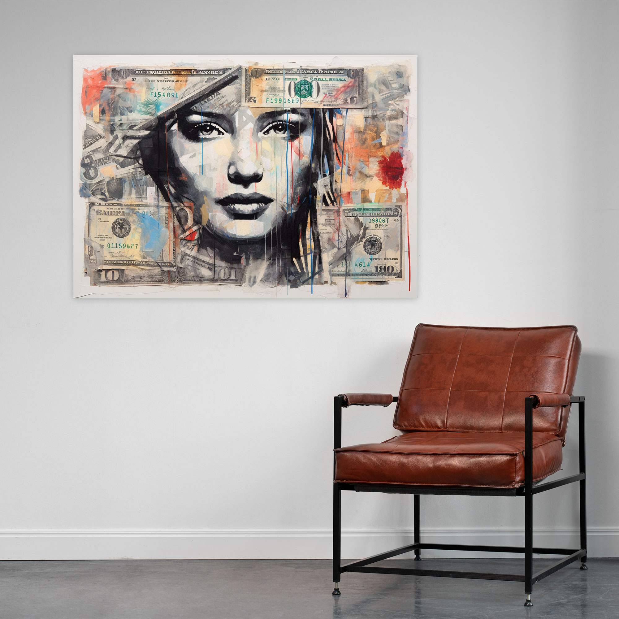Urban Graffiti American Dolar Wall Art - American Express, Wall Decoration, Wall Art, Graffiti