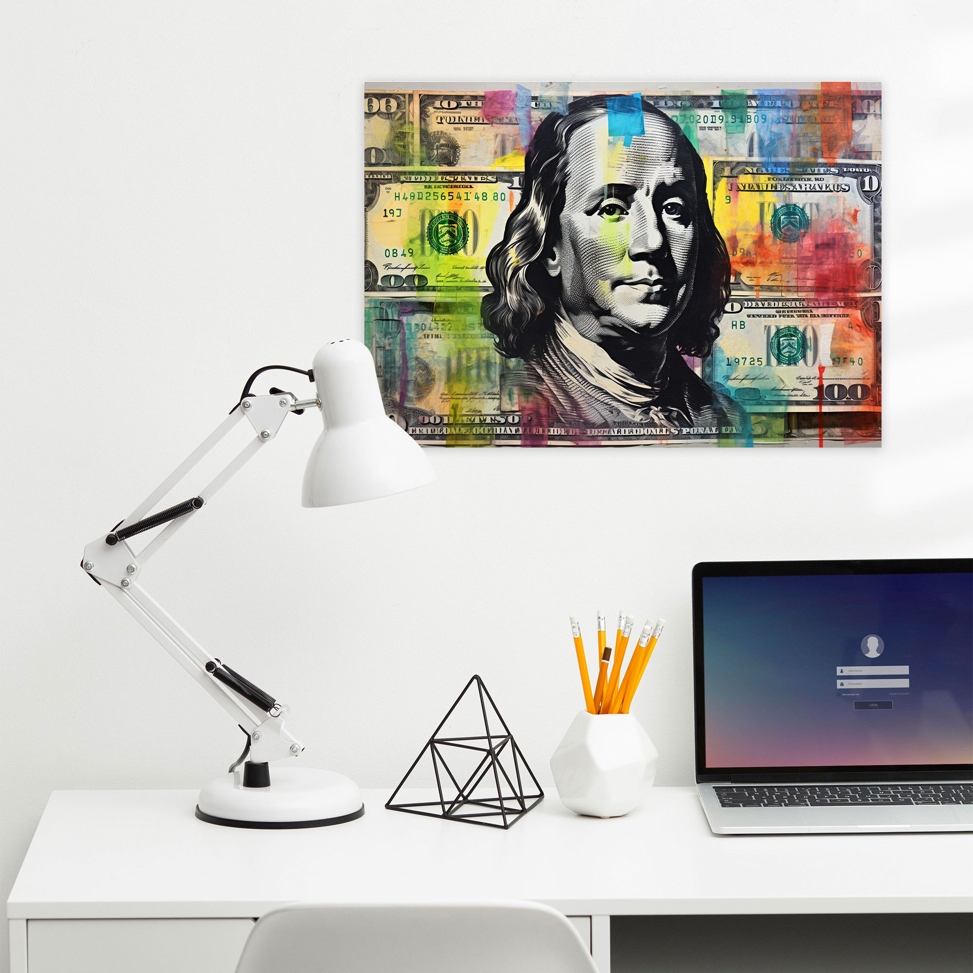 American Dolar Wall Decoration - American Express, Canvas, Bold, Graffiti