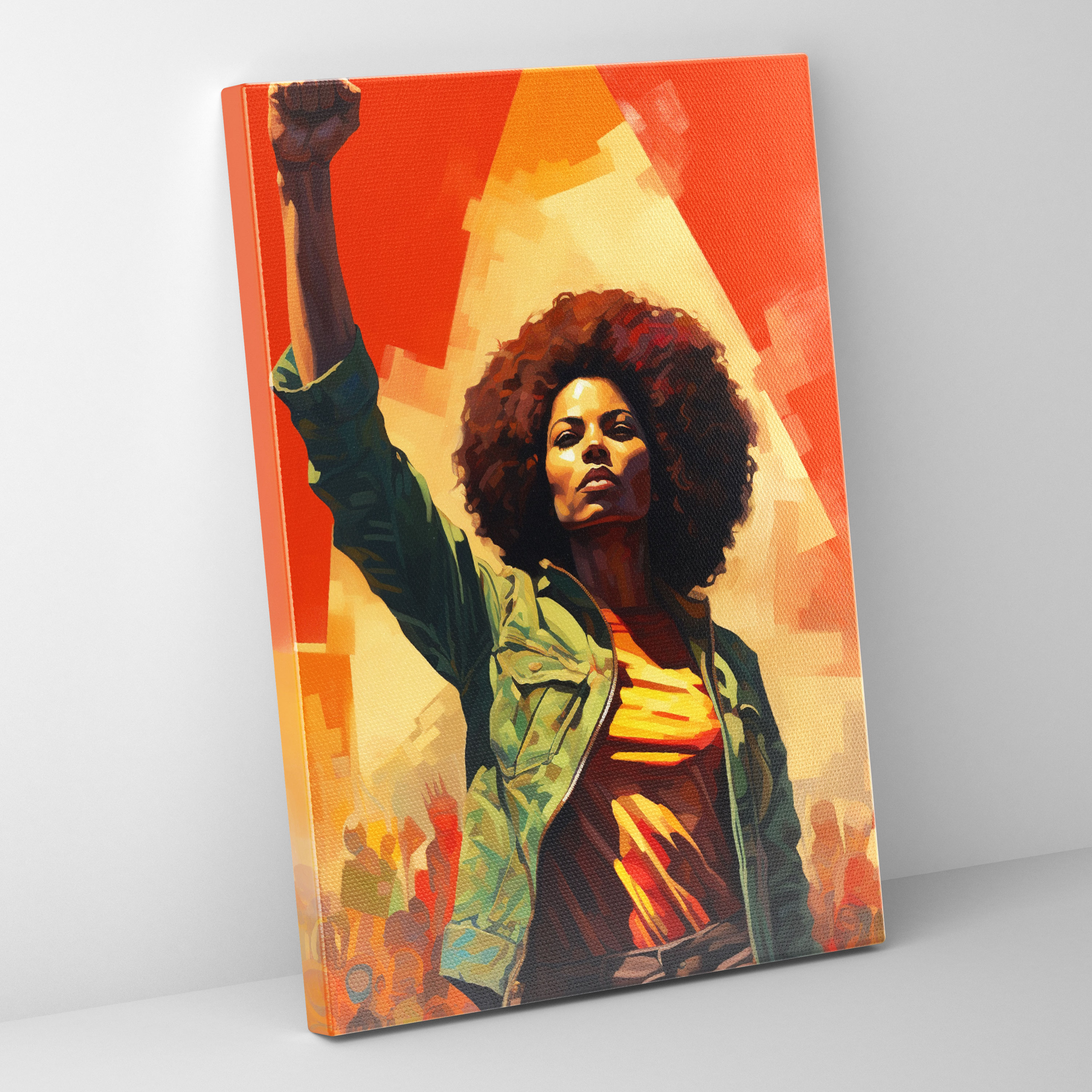 Afro Kanvas Tablo - Afro Graffiti Tarzı Sanat Eseri