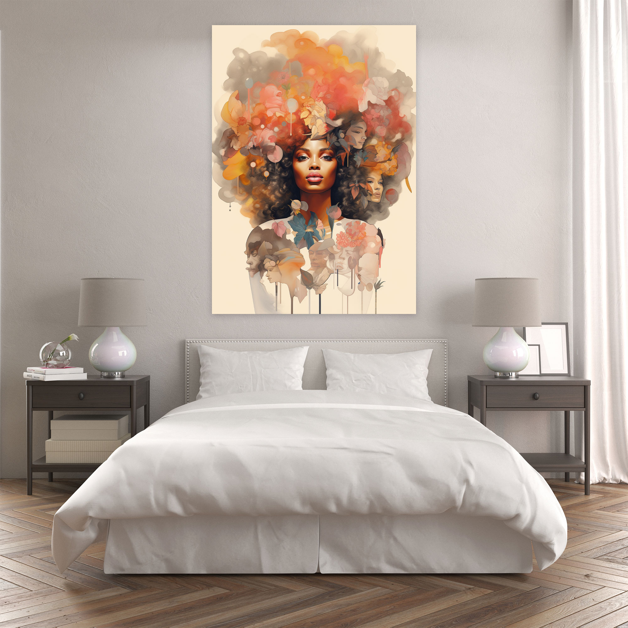 Afro Wall Art - Afro, Home Decoration, Wall Decoration, Unity