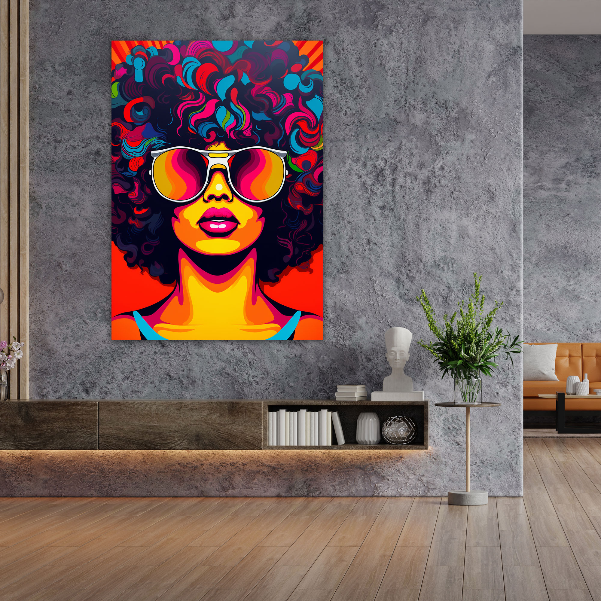 Afro Wall Art - Afro, Afro, Canvas, Canvas Wall Art