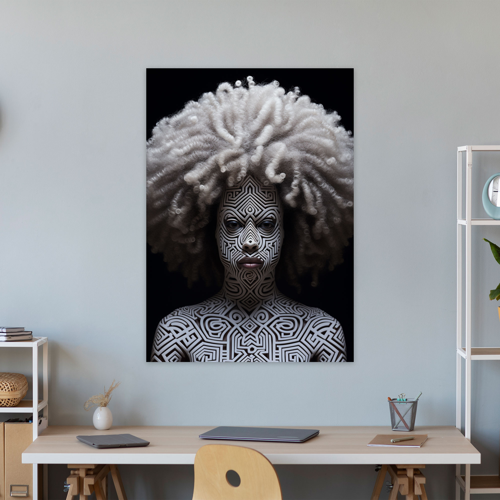 Afro Wall Art - Afro, Afros, Wall Decoration, Home Decoration