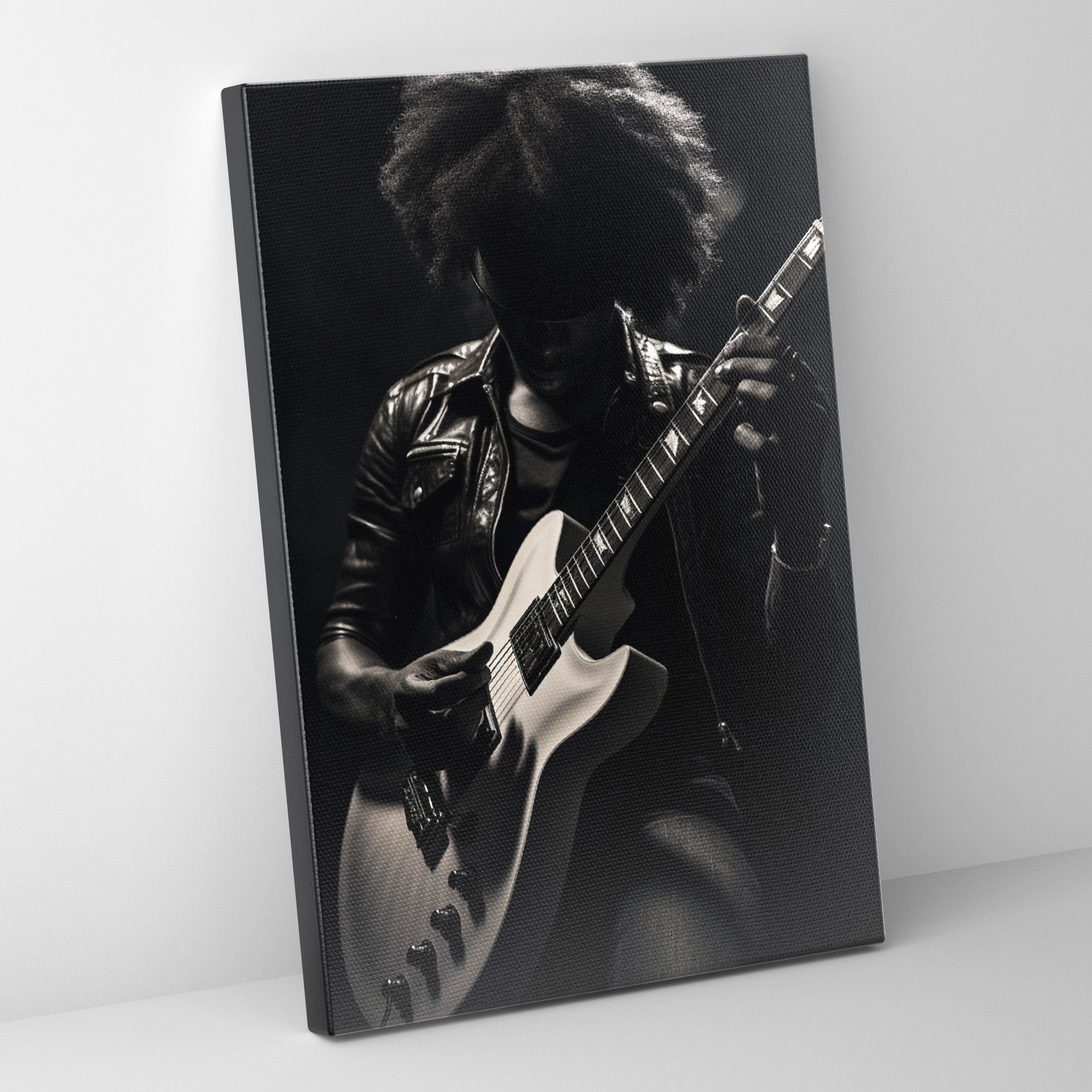 Afro Musician Canvas Print - Afro, Afro, Canvas Print, Wall Art