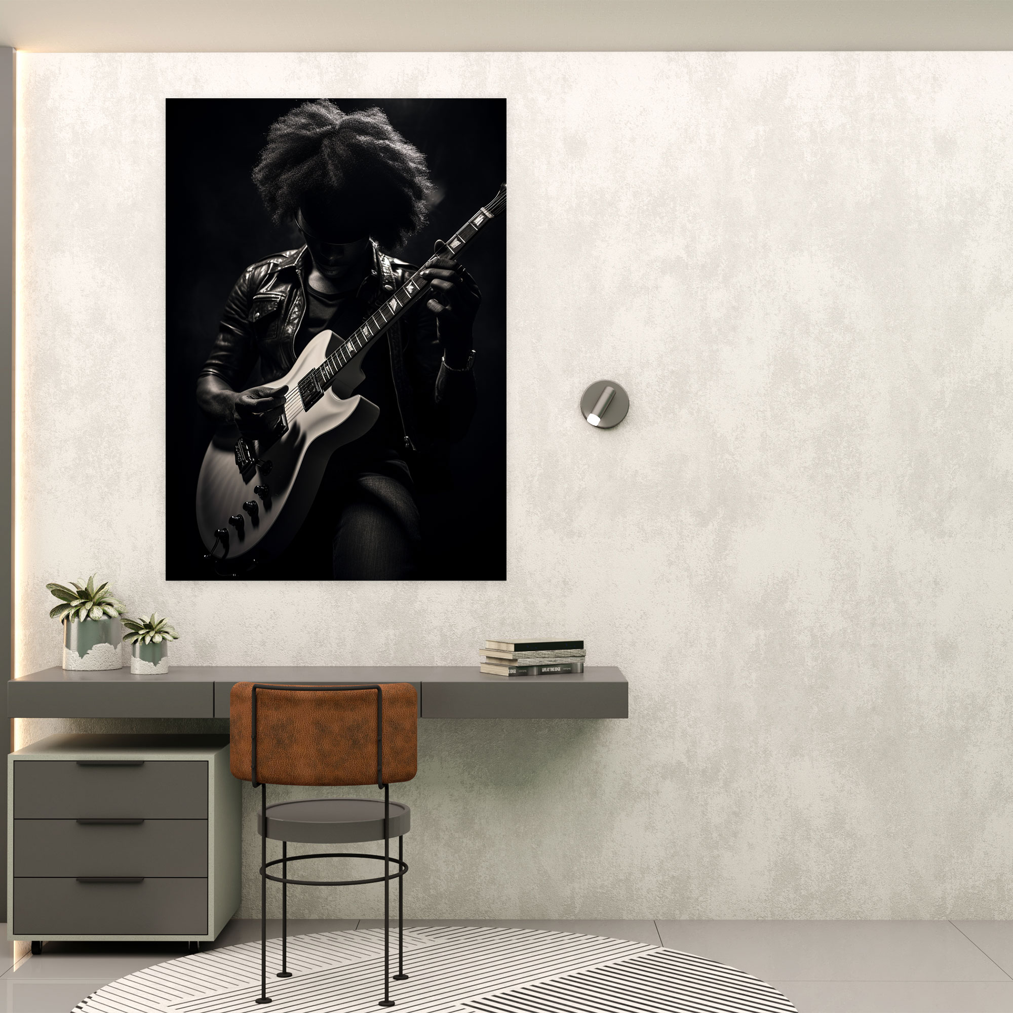 Afro Musician Canvas Print - Afro, Afro, Canvas Print, Wall Art