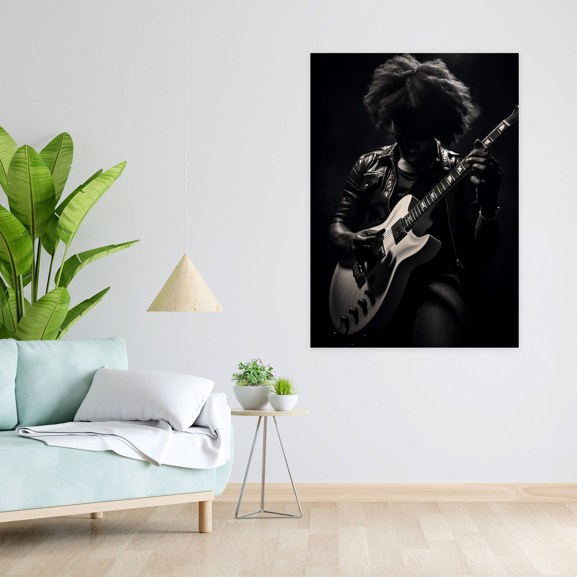 Afro Musician Canvas Print - Afro, Afro, Canvas Print, Wall Art