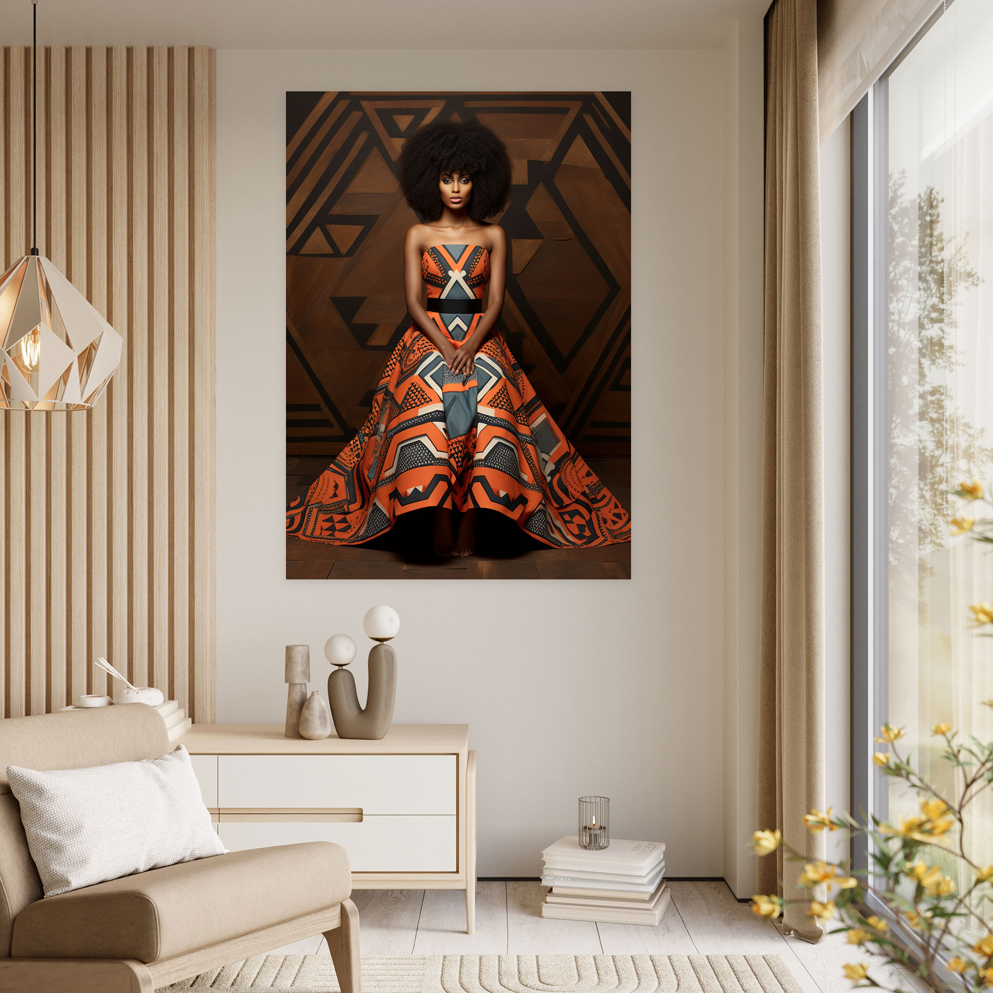 Afro Tribal Canvas Print - Afro, Afro, Canvas Print, Canvas