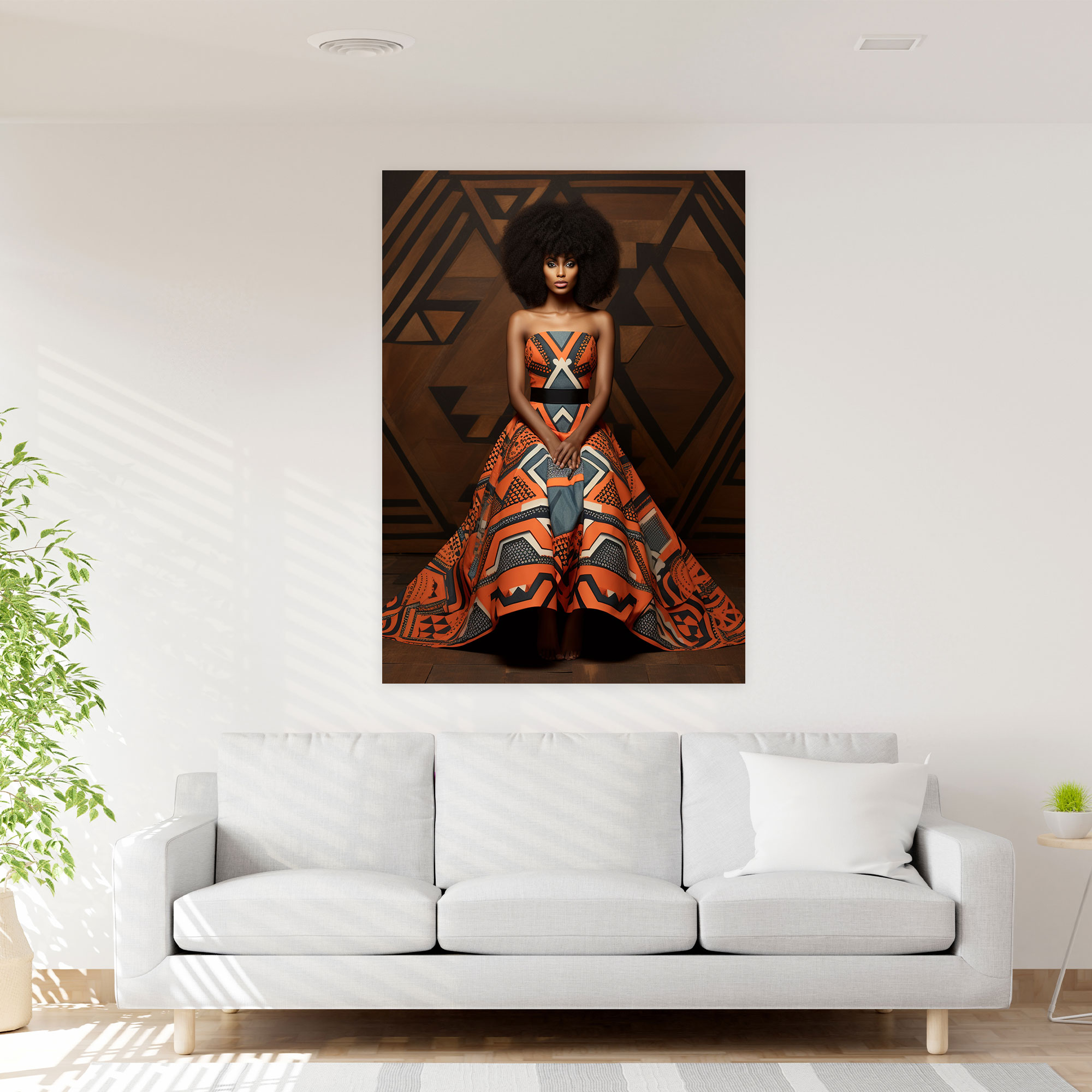 Afro Tribal Canvas Print - Afro, Afro, Canvas Print, Canvas