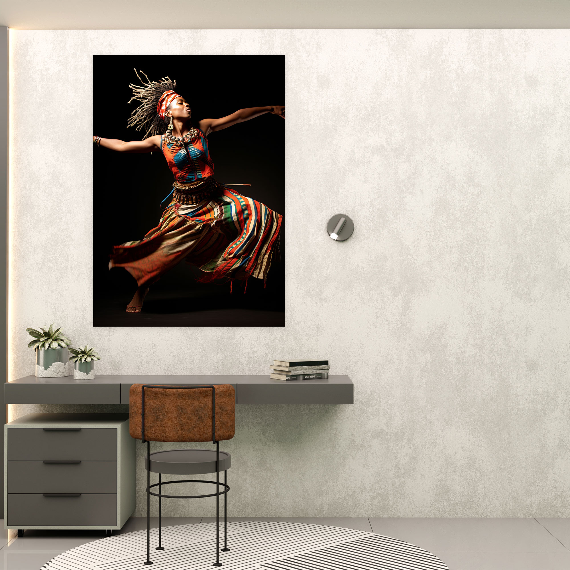 Afro Dance Canvas Print - Afro, Wall Art, Home Decoration, Canvas Wall Art
