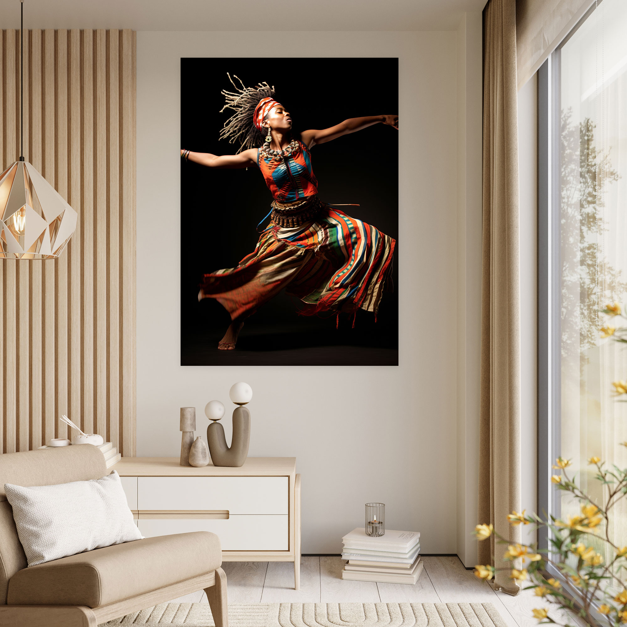 Afro Dance Canvas Print - Afro, Wall Art, Home Decoration, Canvas Wall Art