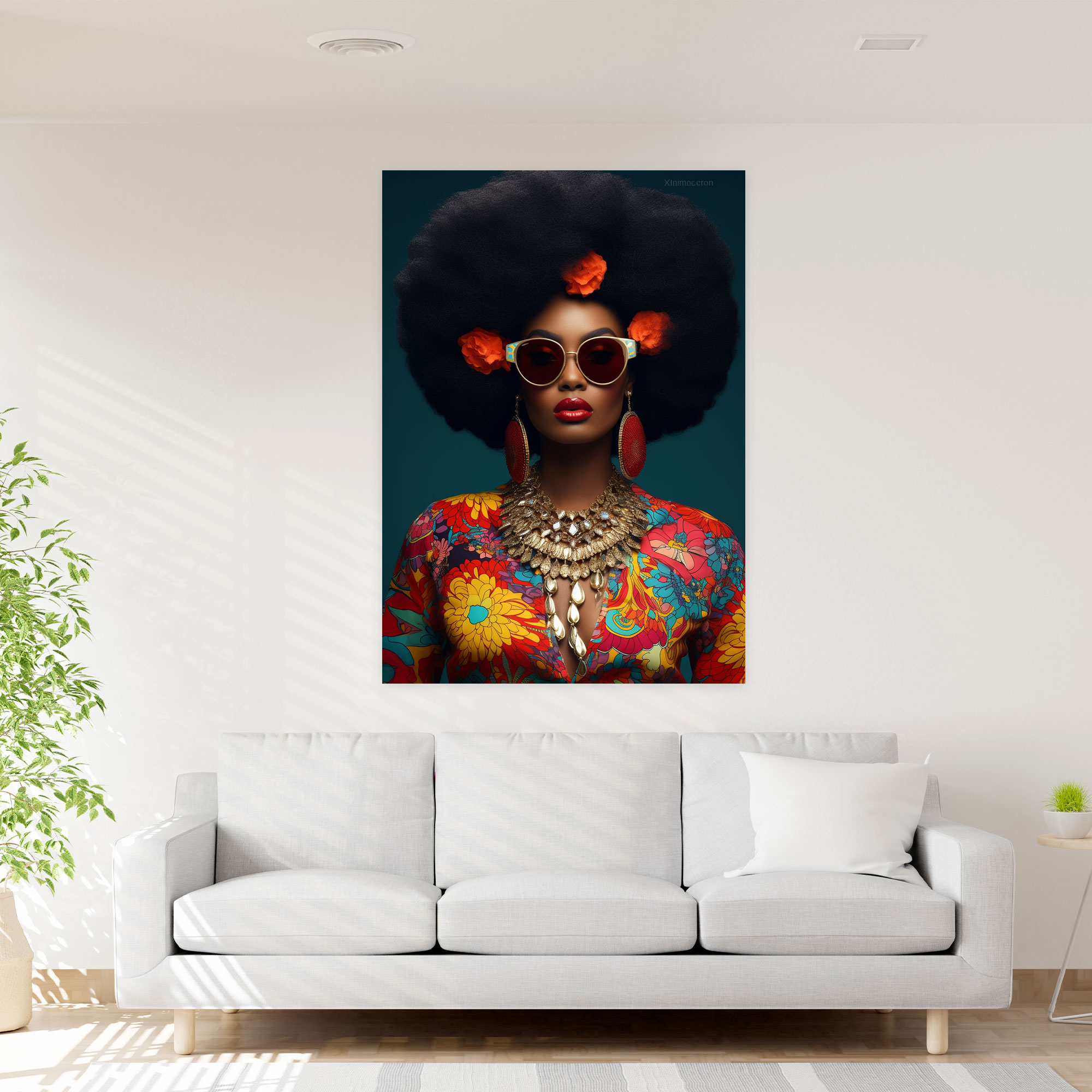 Afro Moda Duvar Dekoru - Afro Duvar Dekoru Dekorasyon Eseri