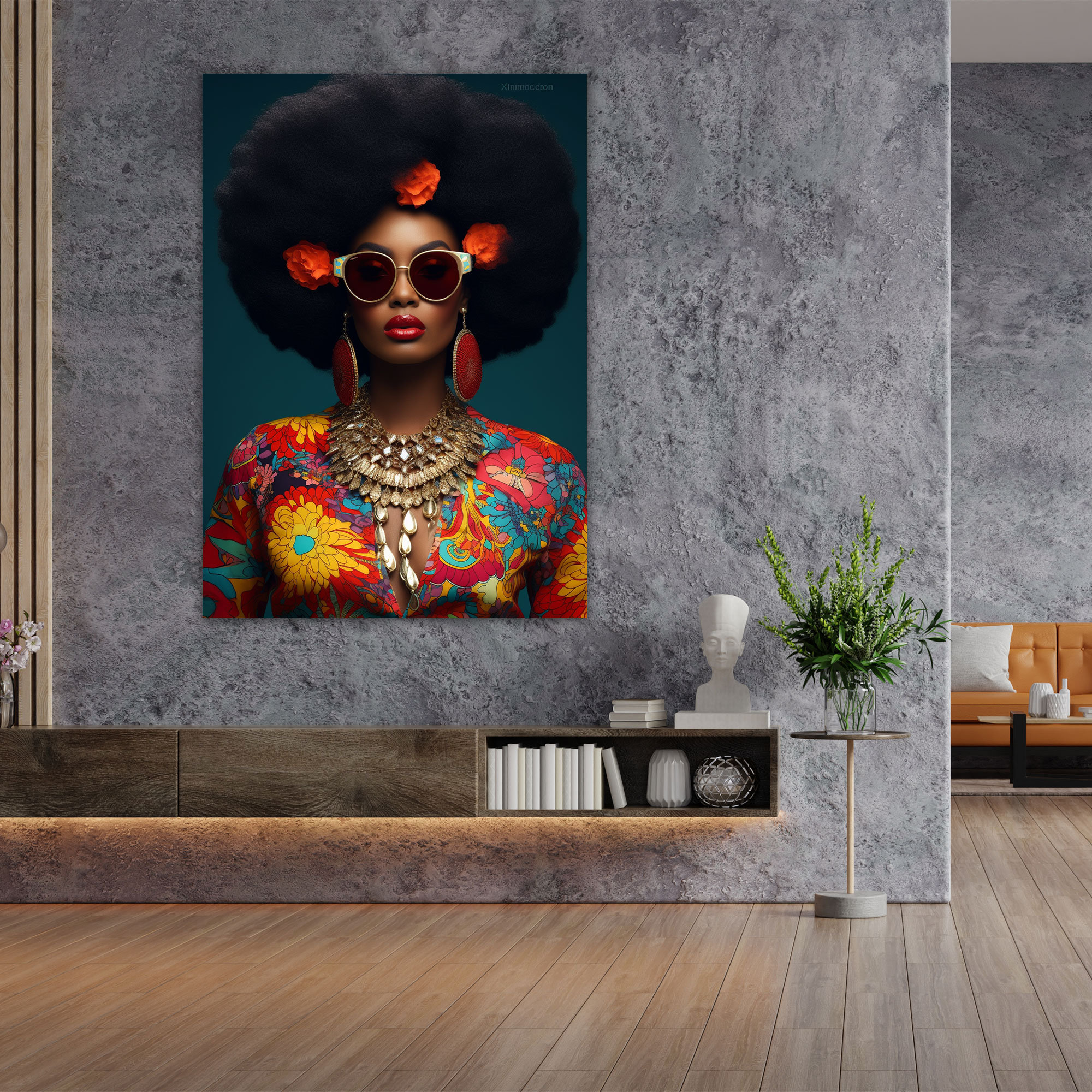 Afro Moda Duvar Dekoru - Afro Duvar Dekoru Dekorasyon Eseri