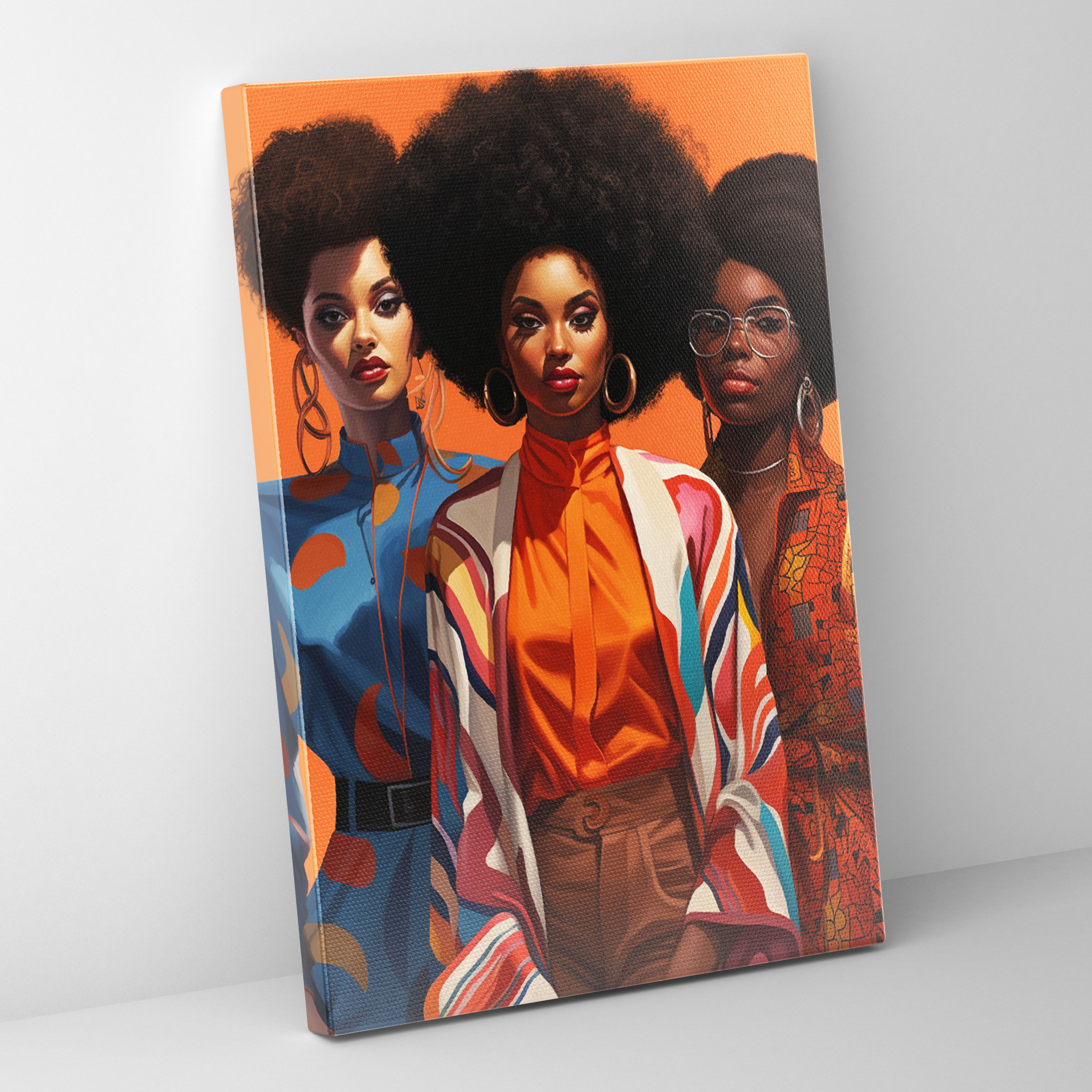 Afro Heritage Wall Art - Afro, Wall Decoration, Afro, Canvas Wall Art