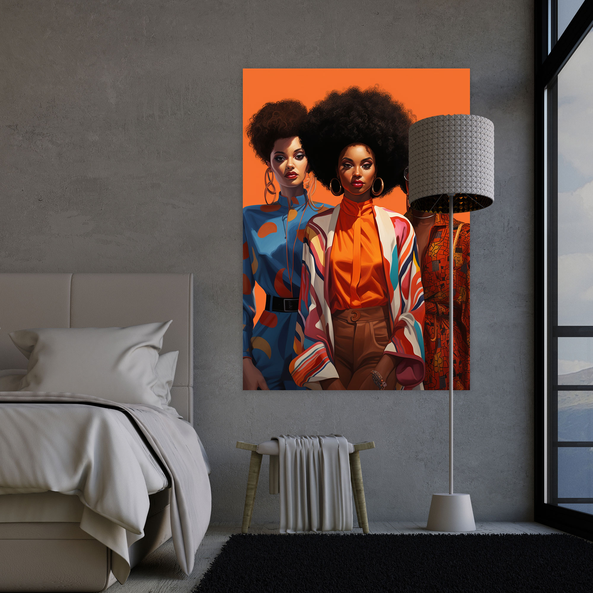 Afro Heritage Wall Art - Afro, Wall Decoration, Afro, Canvas Wall Art