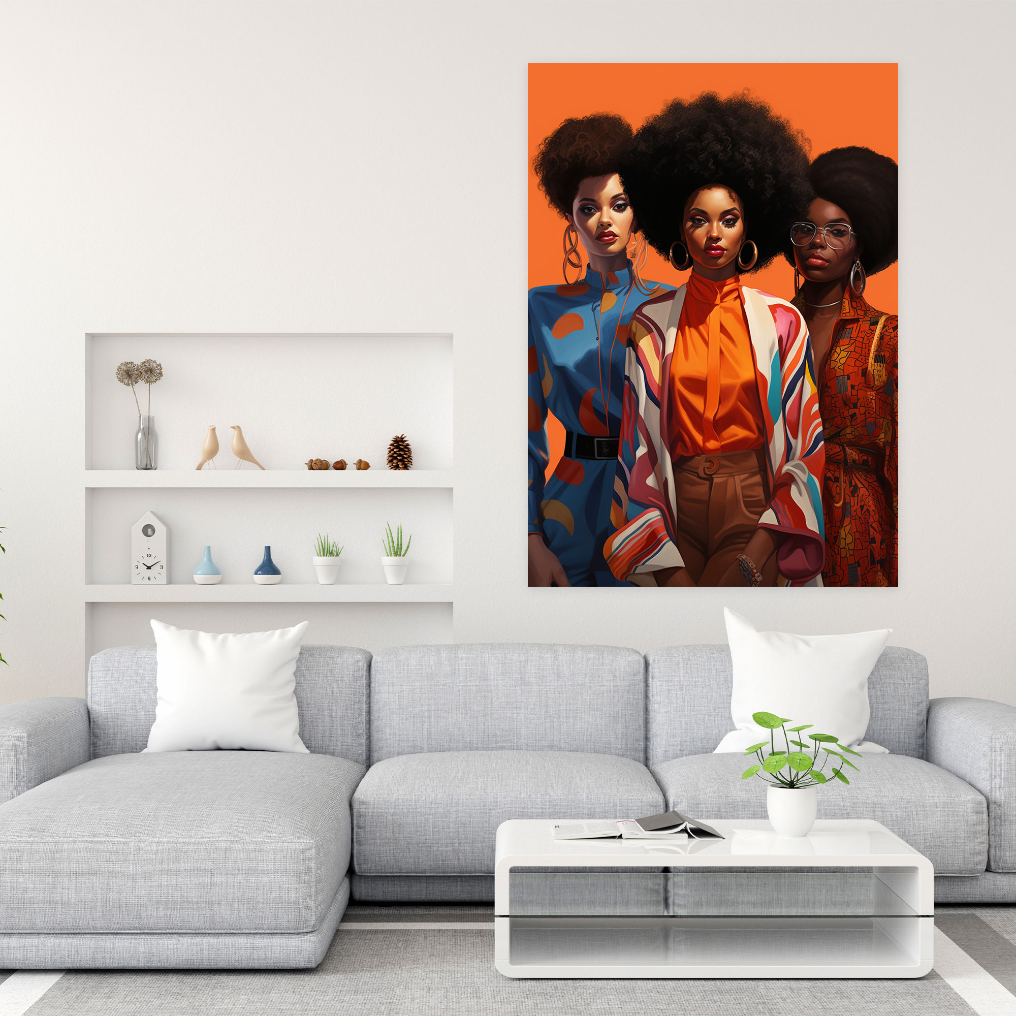 Afro Heritage Wall Art - Afro, Wall Decoration, Afro, Canvas Wall Art