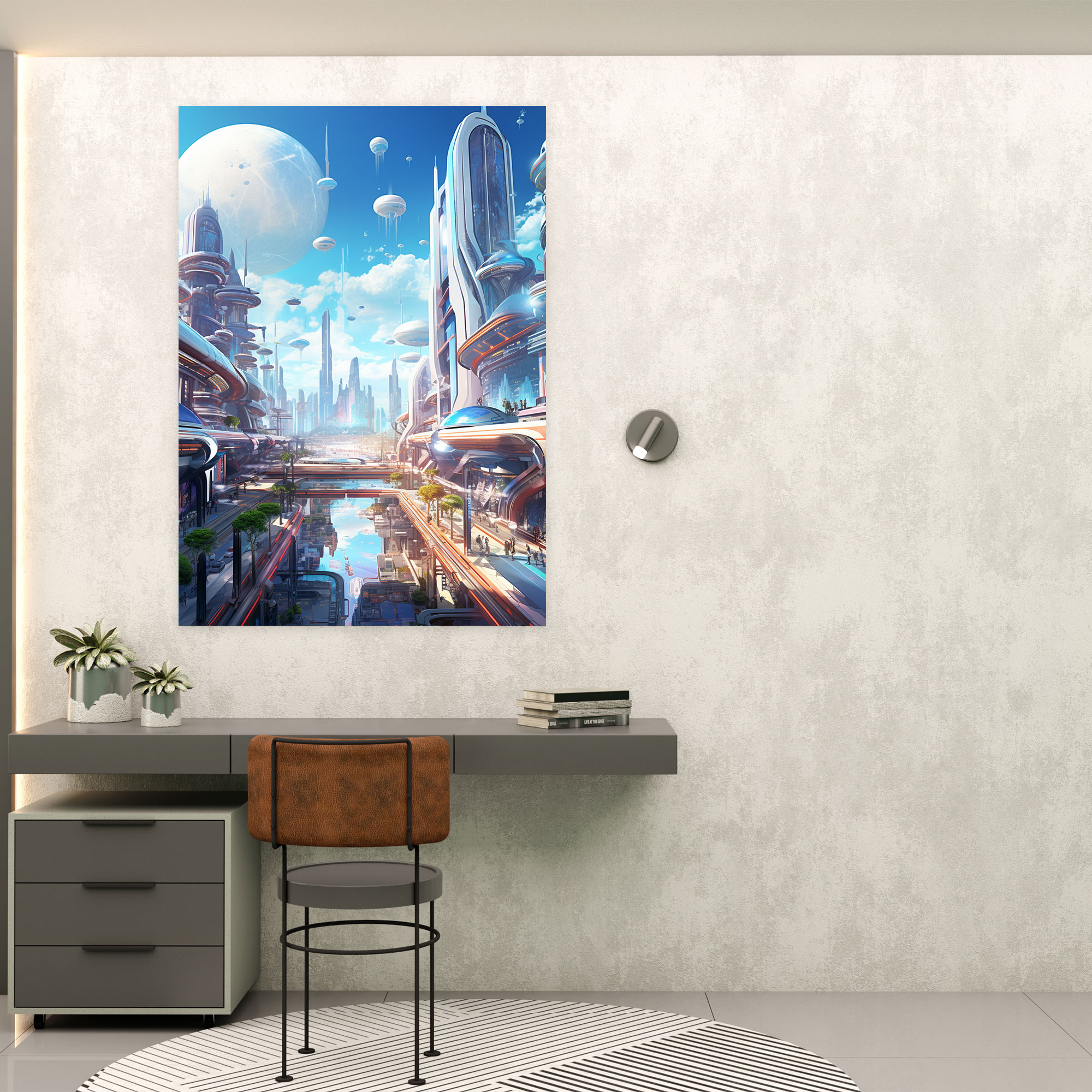 Afrofuturistic Canvas Print - Afro, Canvas Print, Afro, Vibrant Colors