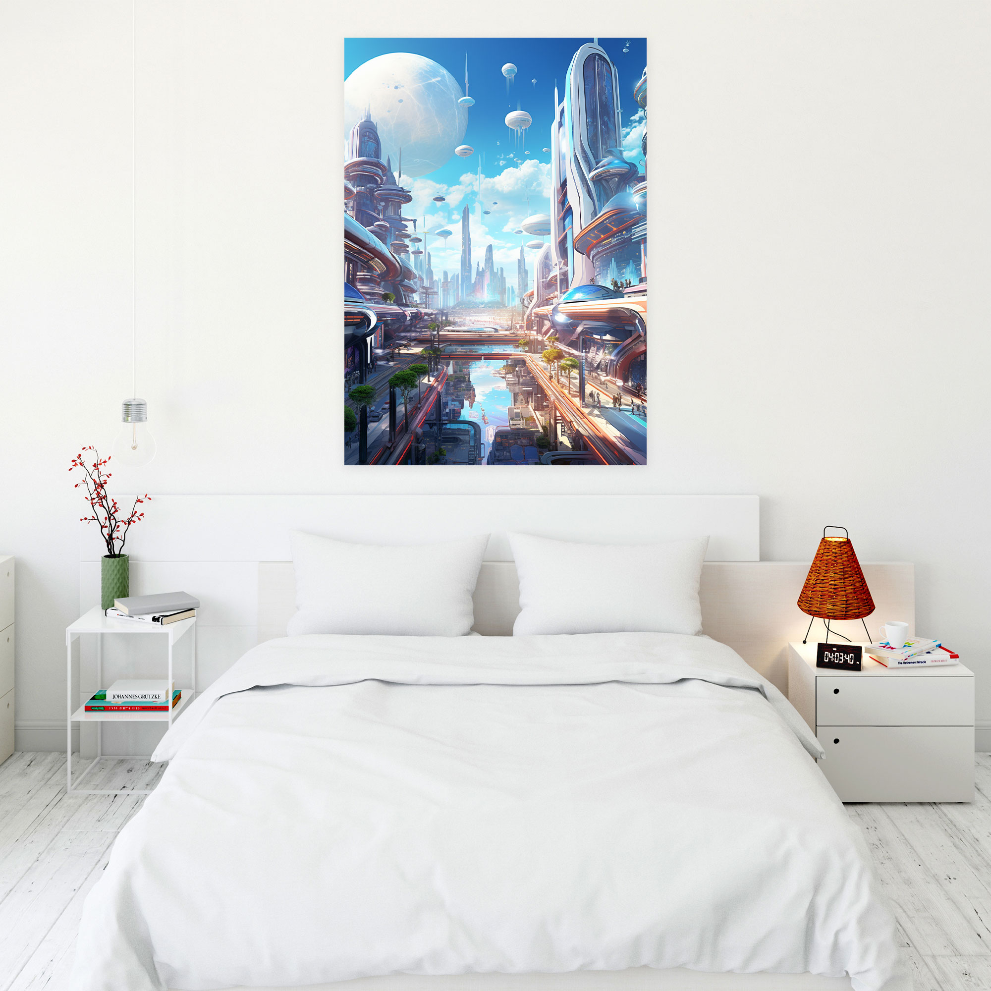 Afrofuturistic Canvas Print - Afro, Canvas Print, Afro, Vibrant Colors