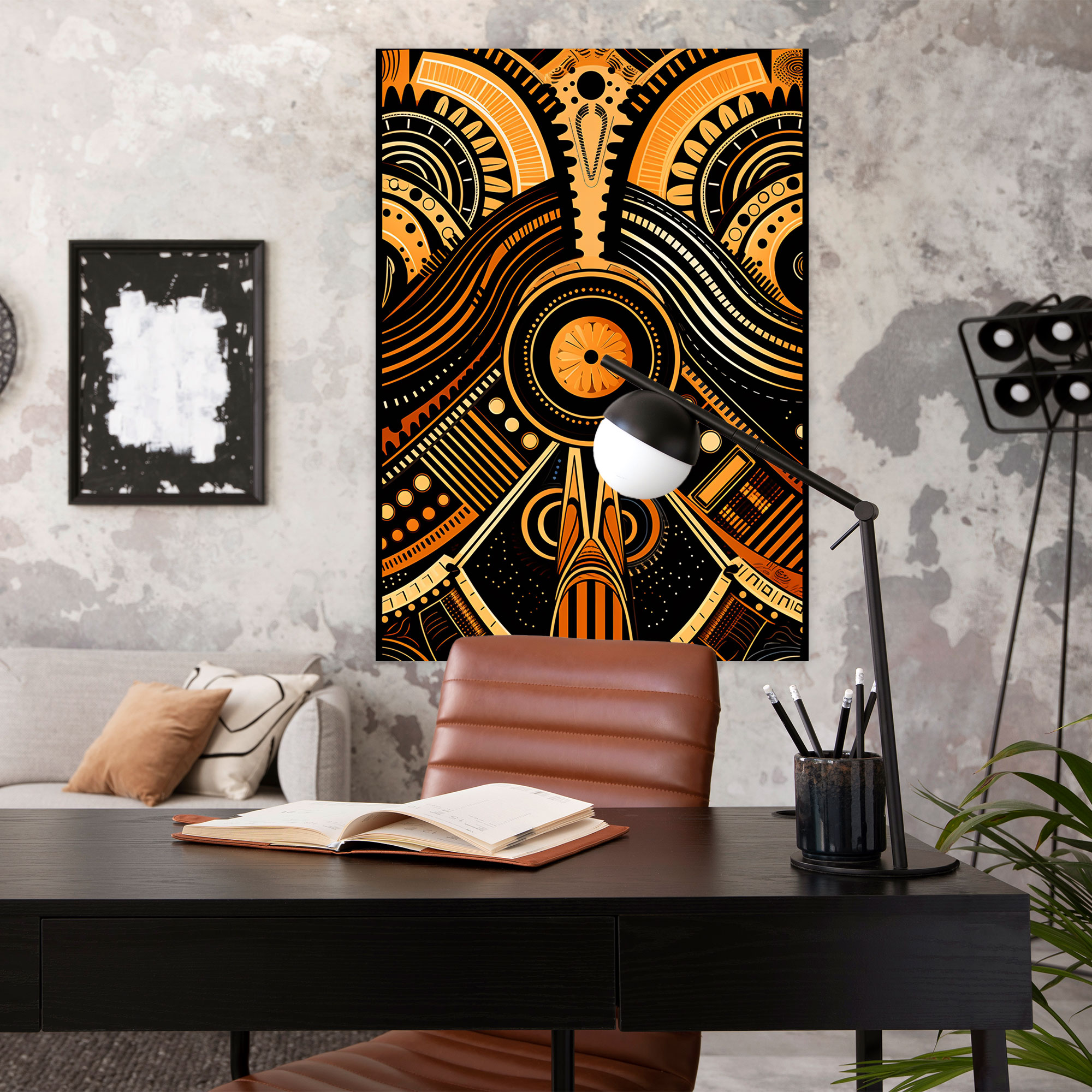 Afro Tribal Canvas Print - Afro, Tribal Pattern, Afro Tribal, African Tribal Motifs