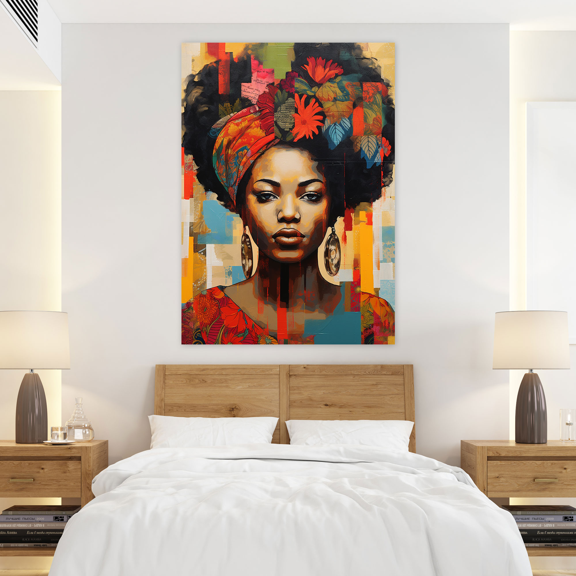 Celebration Of Afro Women Canvas Print - Afro, Culture, Beauty, Wall Art