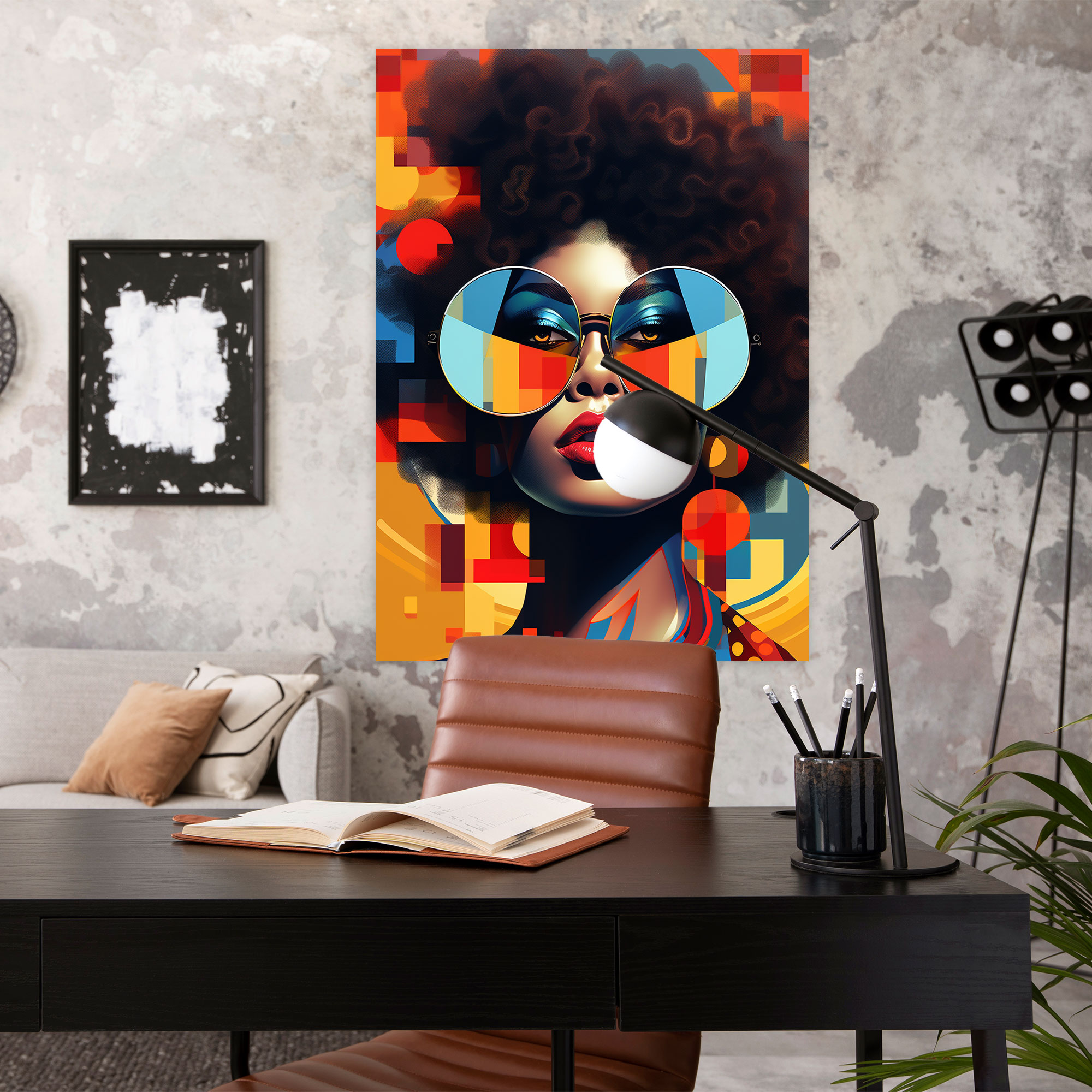 Modern Afro Woman Canvas Print - Afro, Afro, Canvas Print, Modernity