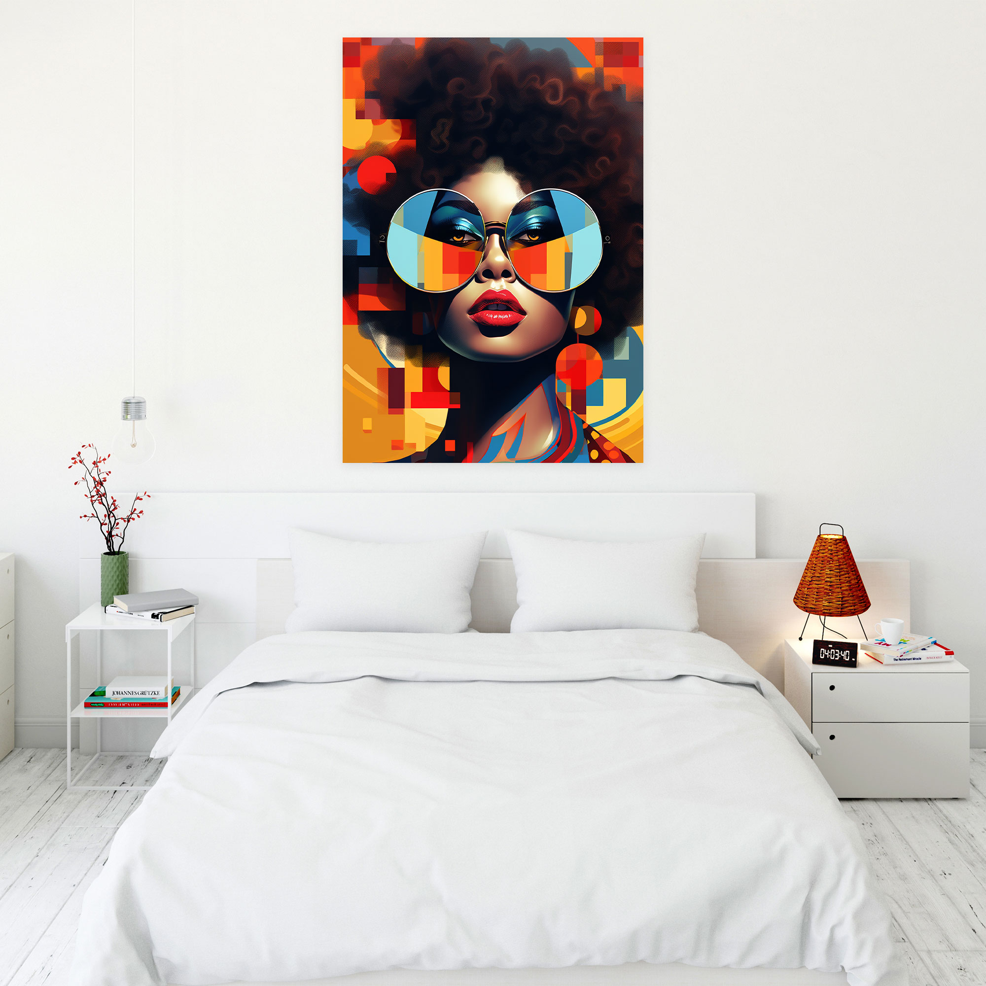 Modern Afro Woman Canvas Print - Afro, Afro, Canvas Print, Modernity