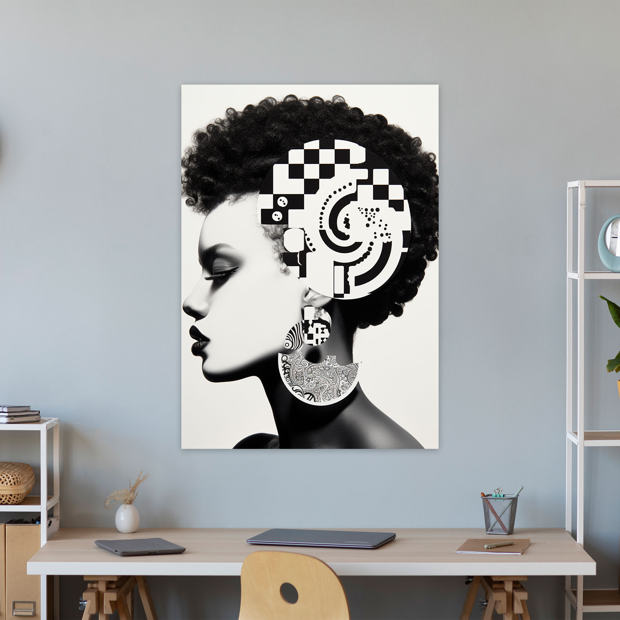 Afro Pride Wall Decoration - Afro, Wall Decoration, Afro-Inspired Symbols, Collage