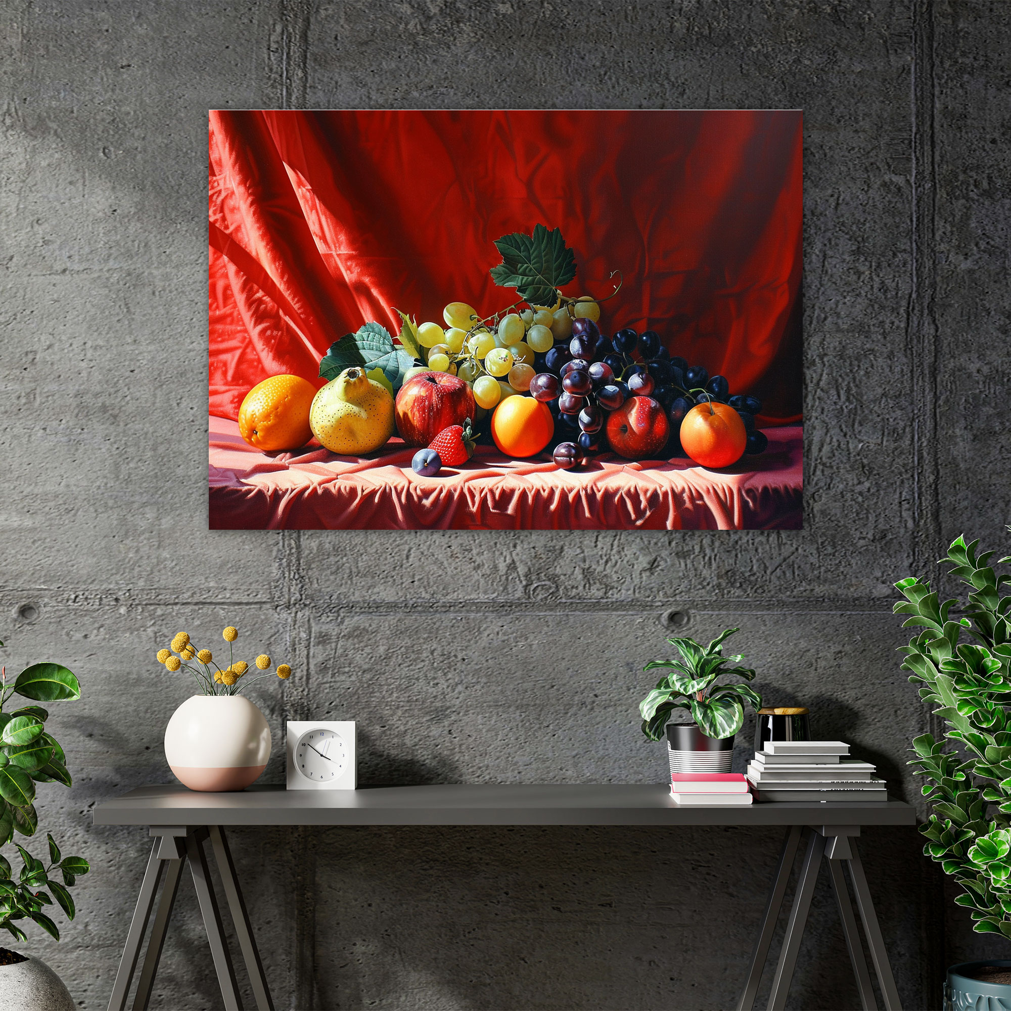 Caravaggio Style Wall Art - Fruit Still Life Canvas Print - Caravaggio, Wall Art, Home Decoration, Canvas Wall Art