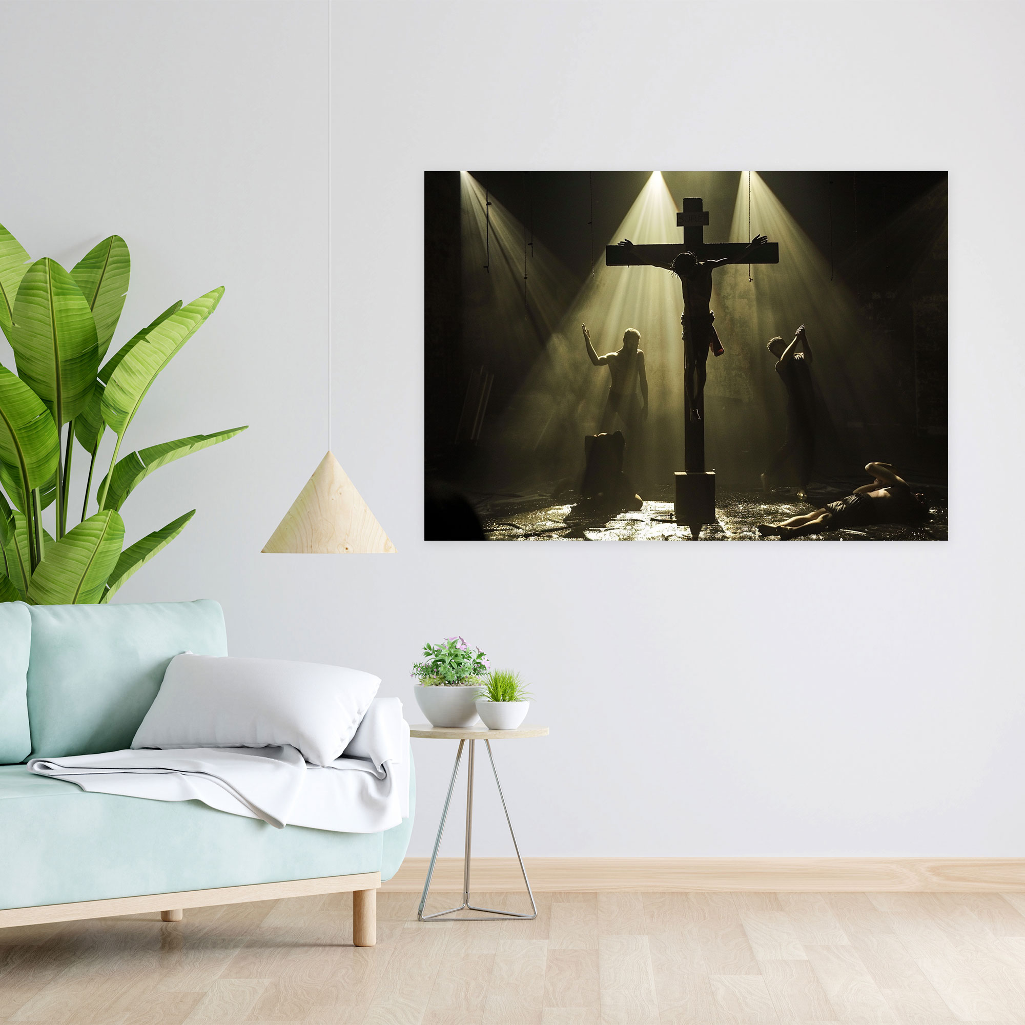 Caravaggio Style Canvas Print - Dramatic Crucifixion Wall Art - Caravaggio, Canvas Wall Art, Wall Decoration, Home Decoration