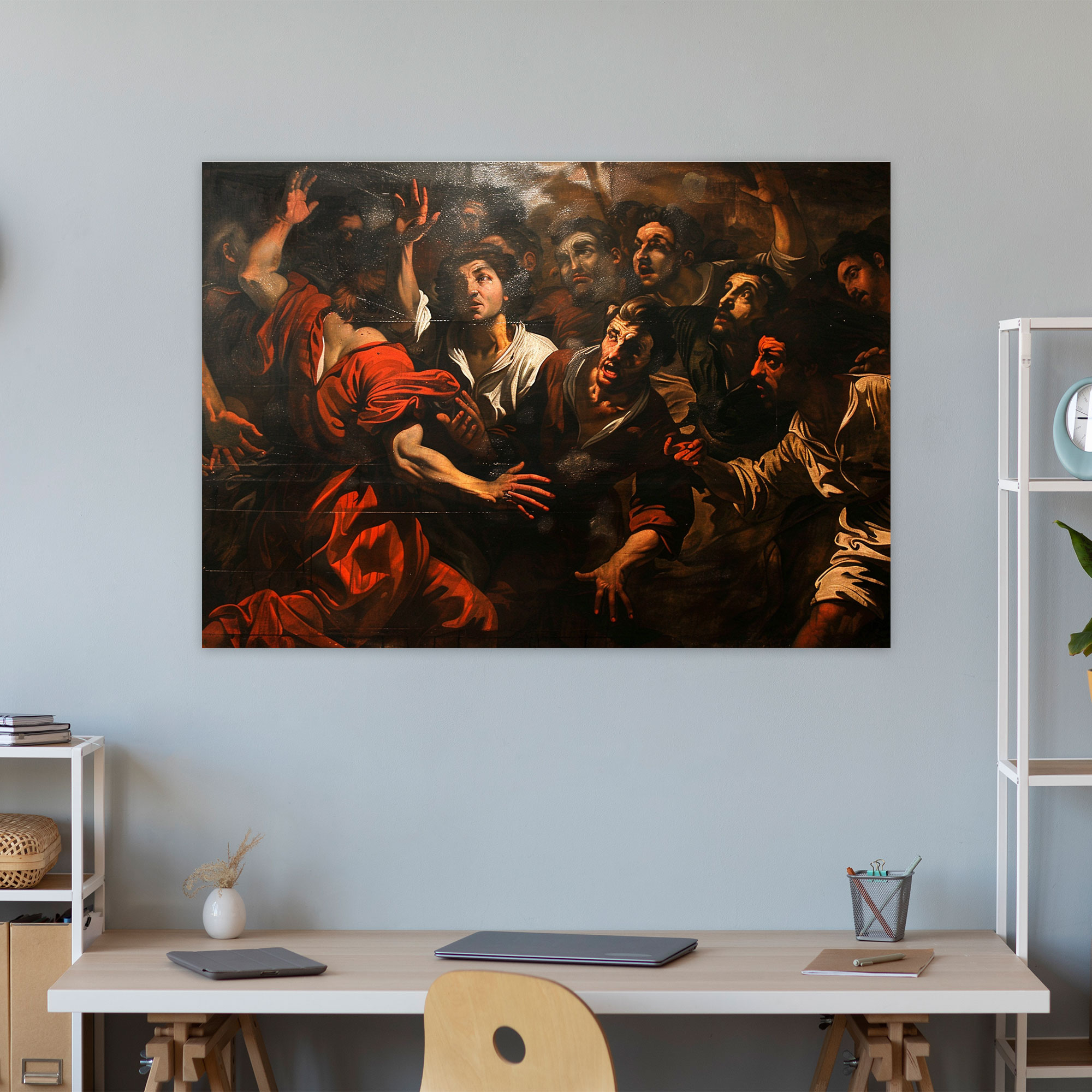 Caravaggio Tarzı Kanvas Tablo - Duvar Dekorasyonu Ev Dekorasyonu Caravaggio Tarzı