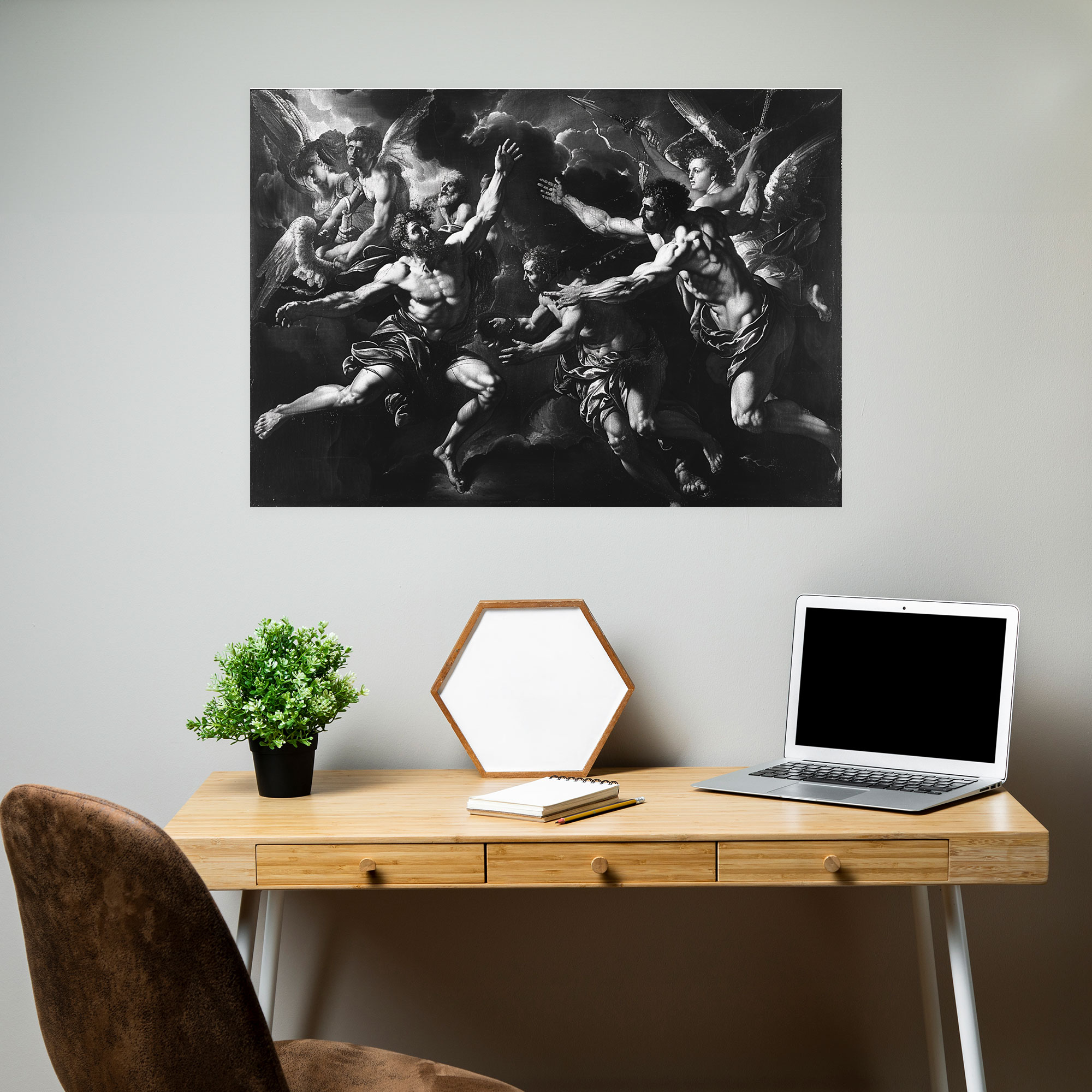 Mythological Caravaggio Style Canvas Print - Caravaggio, Canvas Wall Art, Caravaggio Style, Wall Art