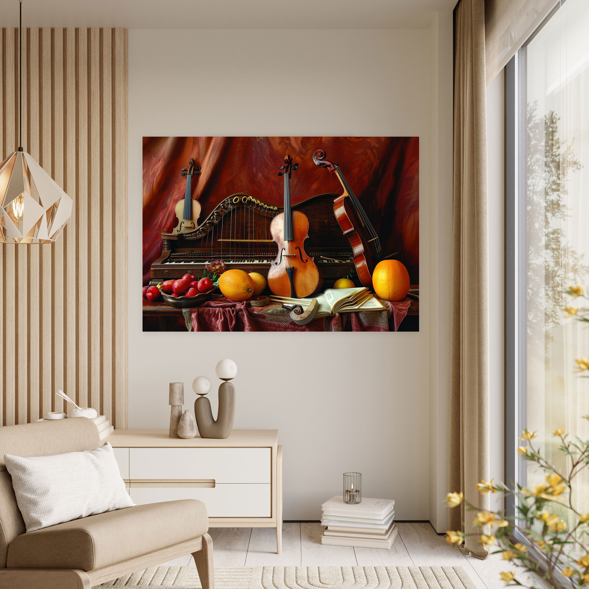 Caravaggio Tarzı Duvar Dekorasyonu - Kanvas Tablo Ev Dekorasyonu