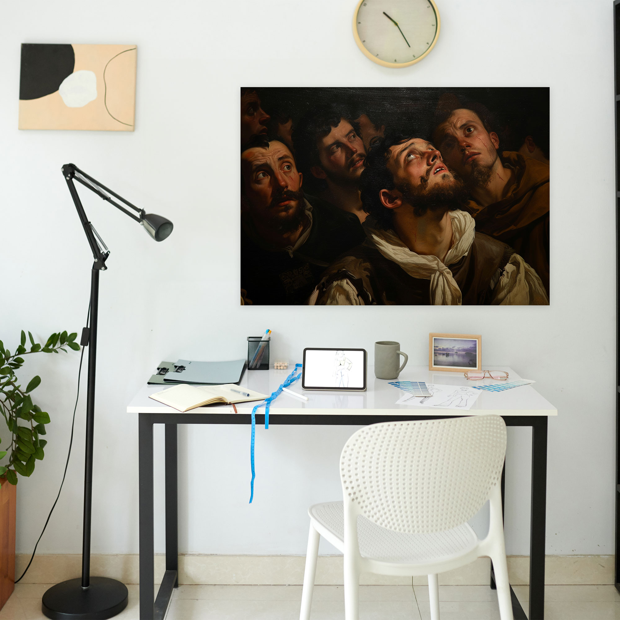 Caravaggio Tarzı Kanvas Tablo - Duvar Sanatı Duvar Dekorasyonu