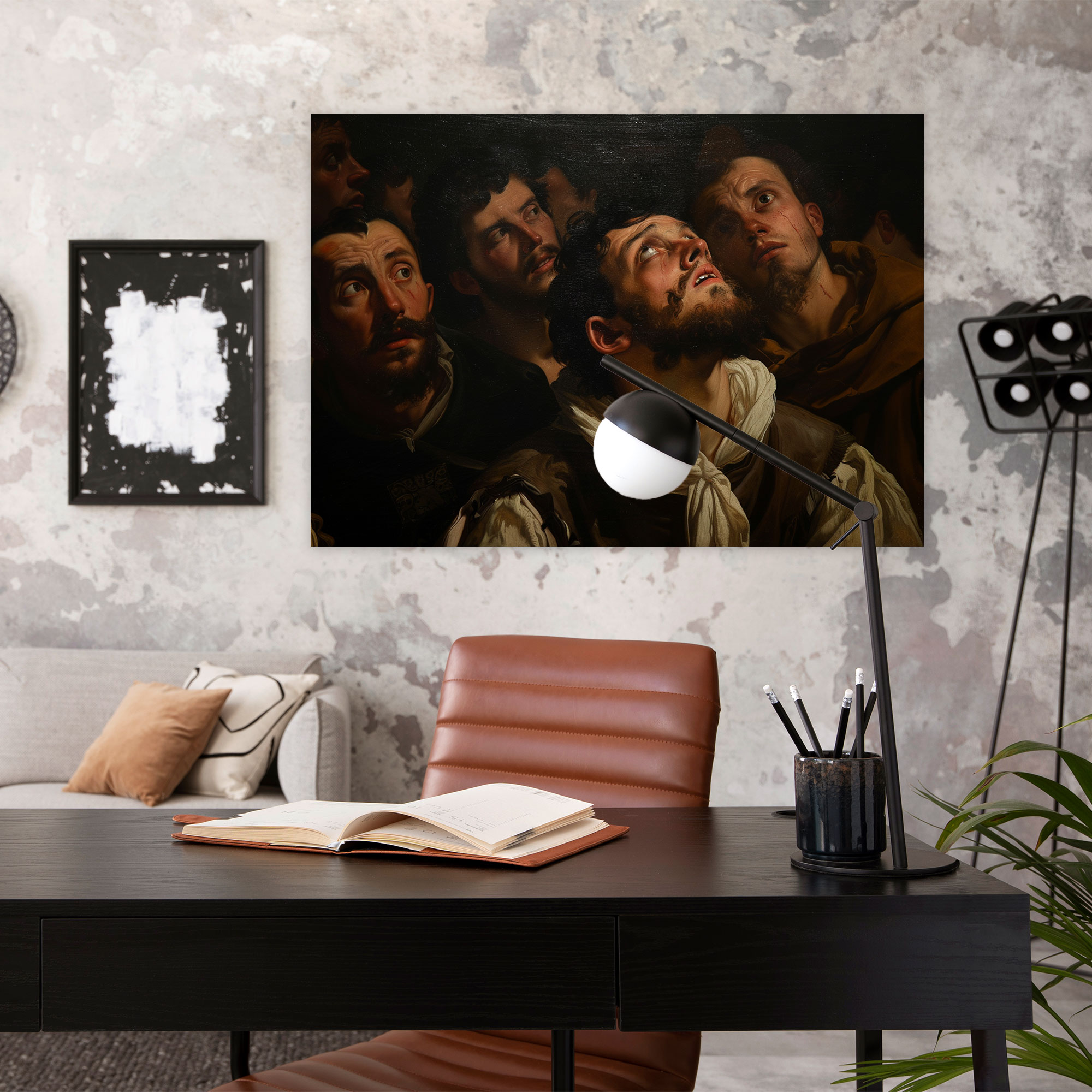 Caravaggio Tarzı Kanvas Tablo - Duvar Sanatı Duvar Dekorasyonu